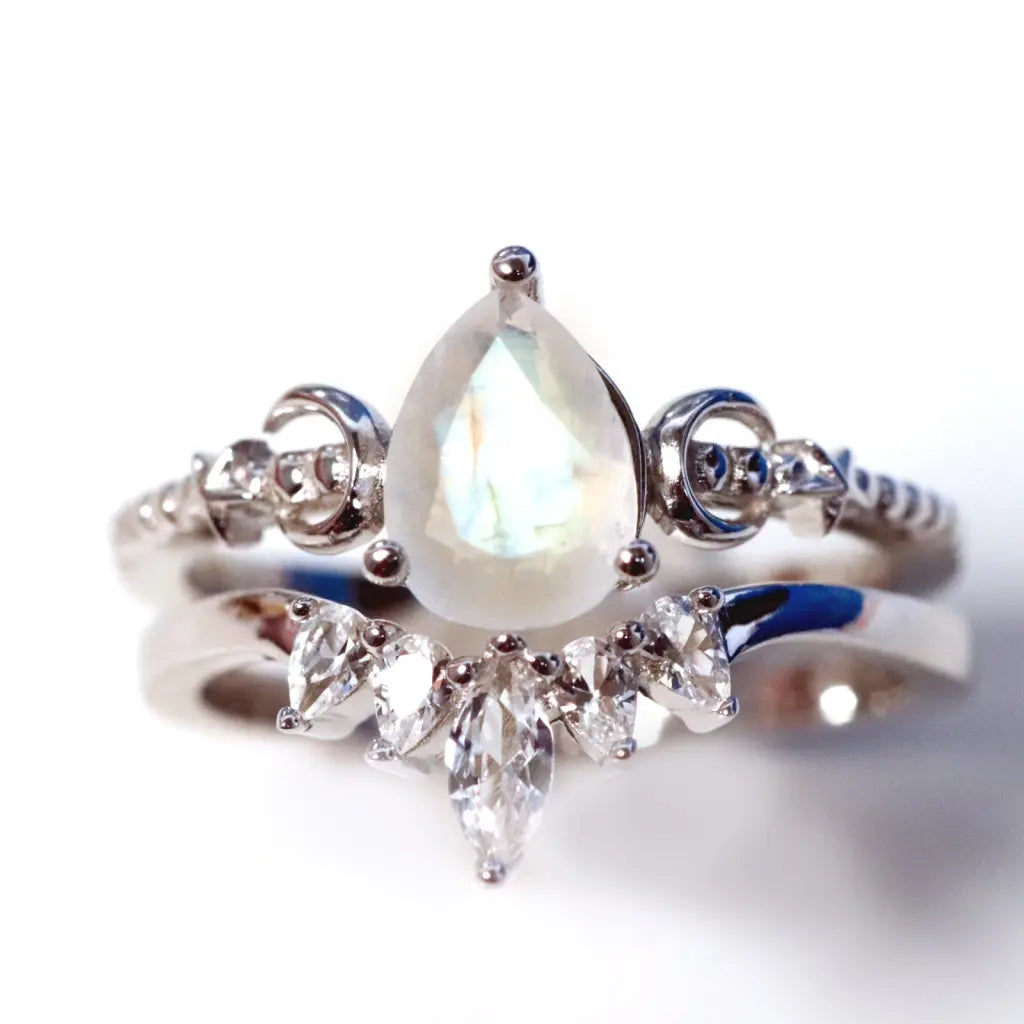 Chloe Sterling Silver Ring Set for Women - Elegant Stackable Rings for Everyday Wear, Gift Giving & Special Occasions