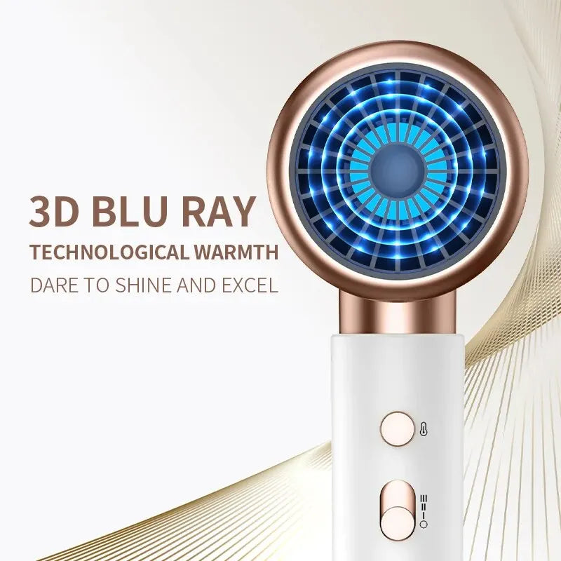 Professional High-Speed Low-Noise Hair Dryer for Salon & Home Use - Quick Drying with Ionic Technology for Smooth & Shiny Hair