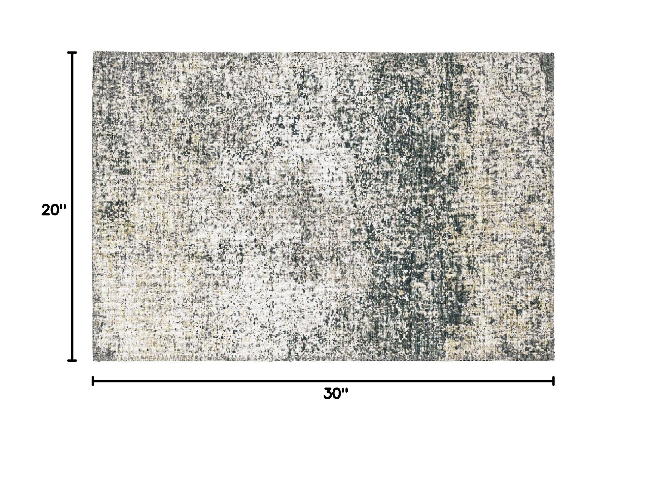 Addison Rylee ARY33 Grey Washable Indoor Outdoor Area Rug 1'8