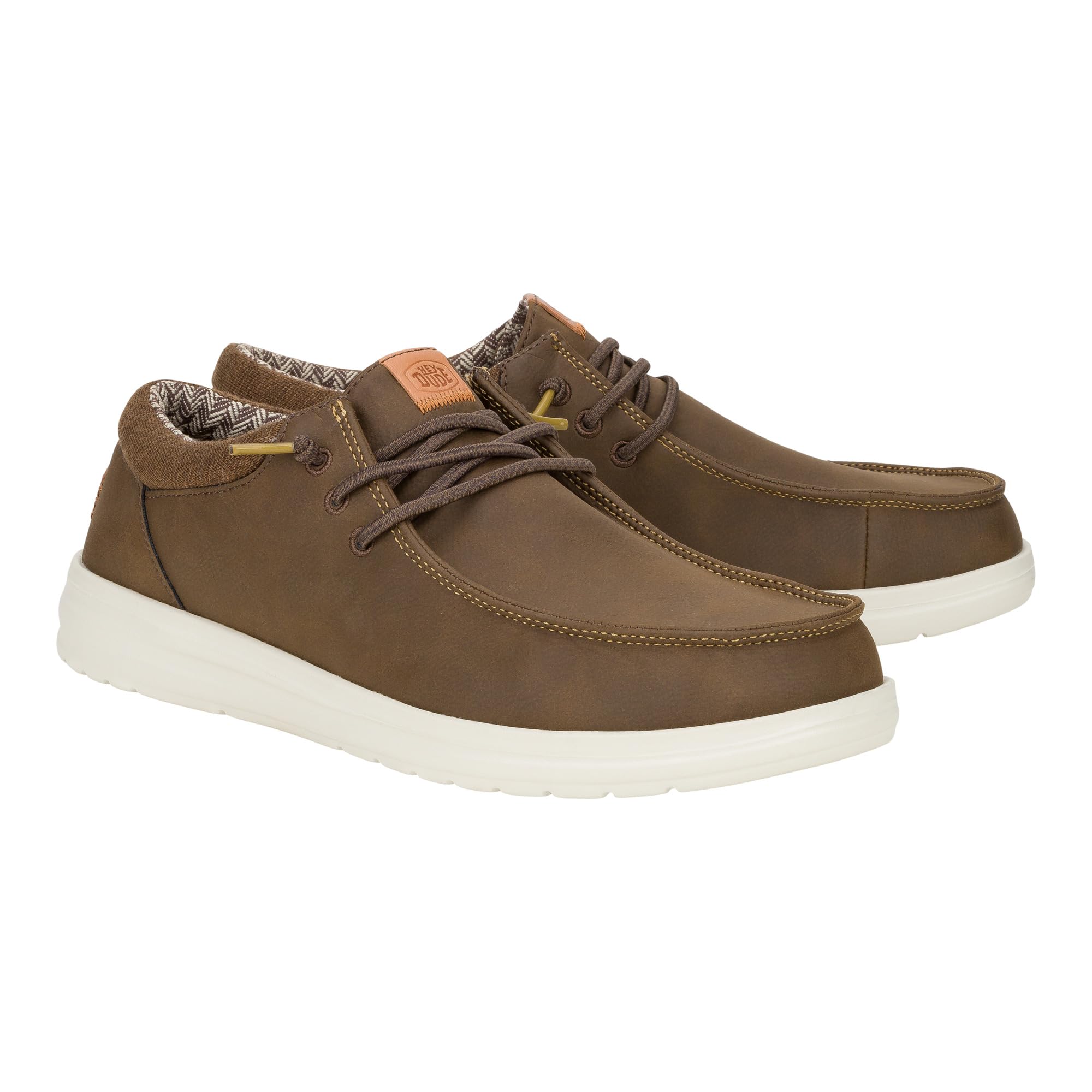 Hey Dude Men's Paul Comfortable Lightweight Lace-Up Loafers - Casual Walking Shoes for Men | Perfect for Everyday Wear, Travel & Outdoor Activities
