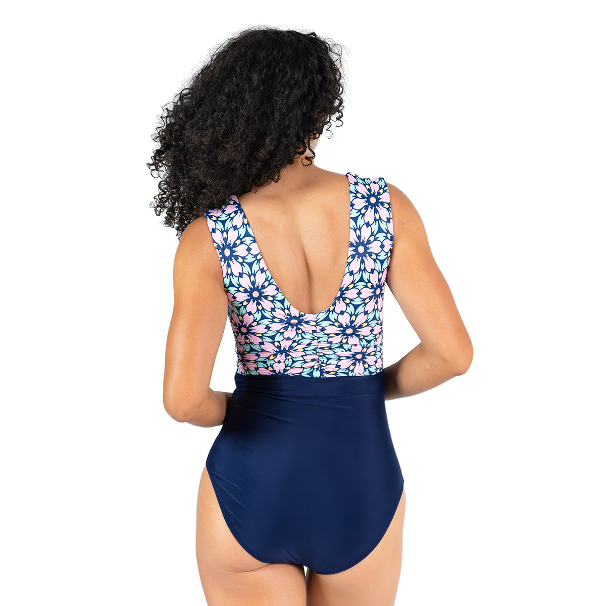 V Neck Gathered One Piece Swimsuit for Women - Sexy High Cut Bathing Suit with Adjustable Straps | Perfect for Beach Vacation, Pool Party & Summer Swimwear