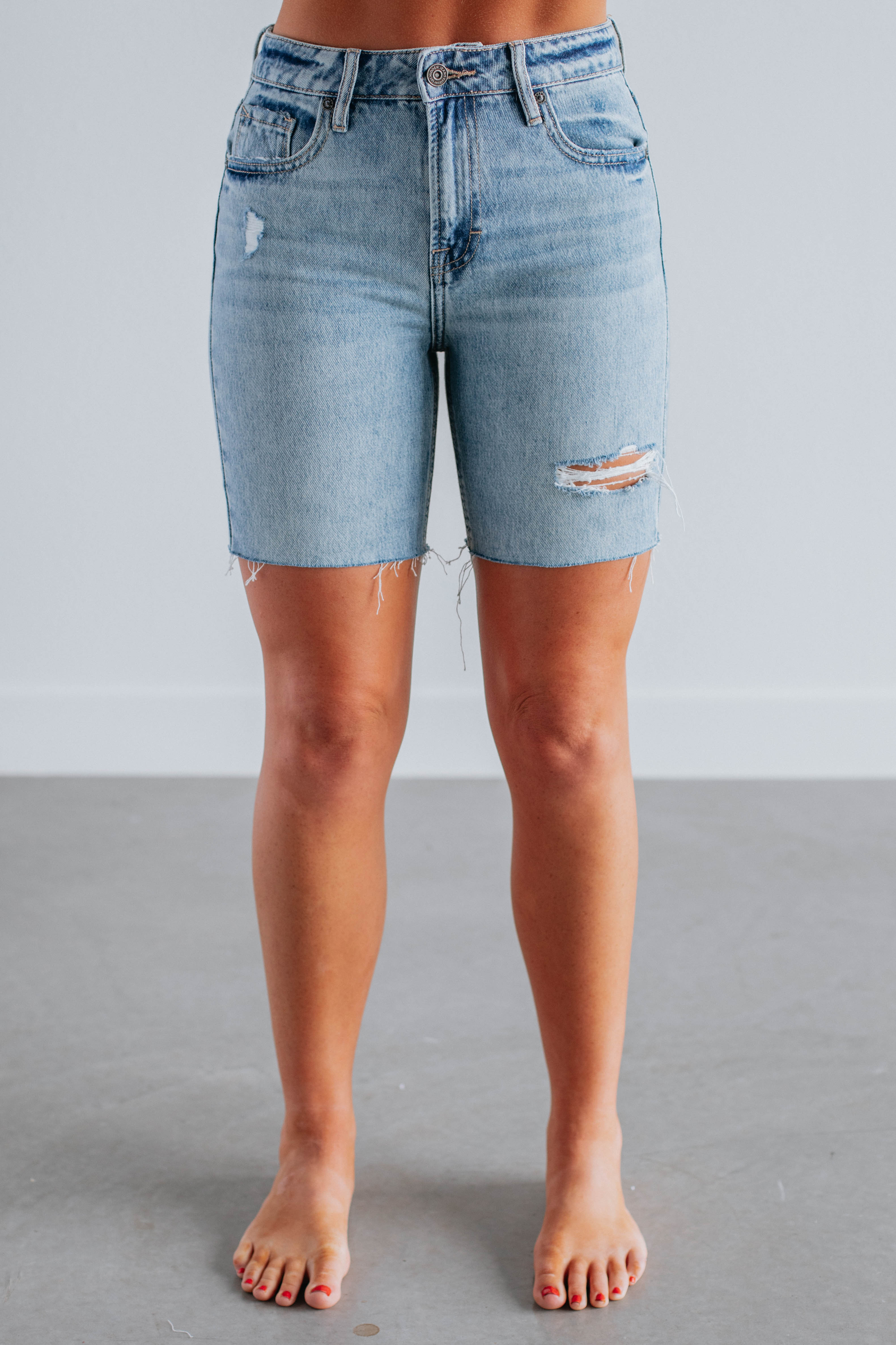 Marlin Hidden Shorts - Medium Wash Denim Shorts for Men | Comfortable & Stylish Casual Wear for Summer Outings and Beach Trips