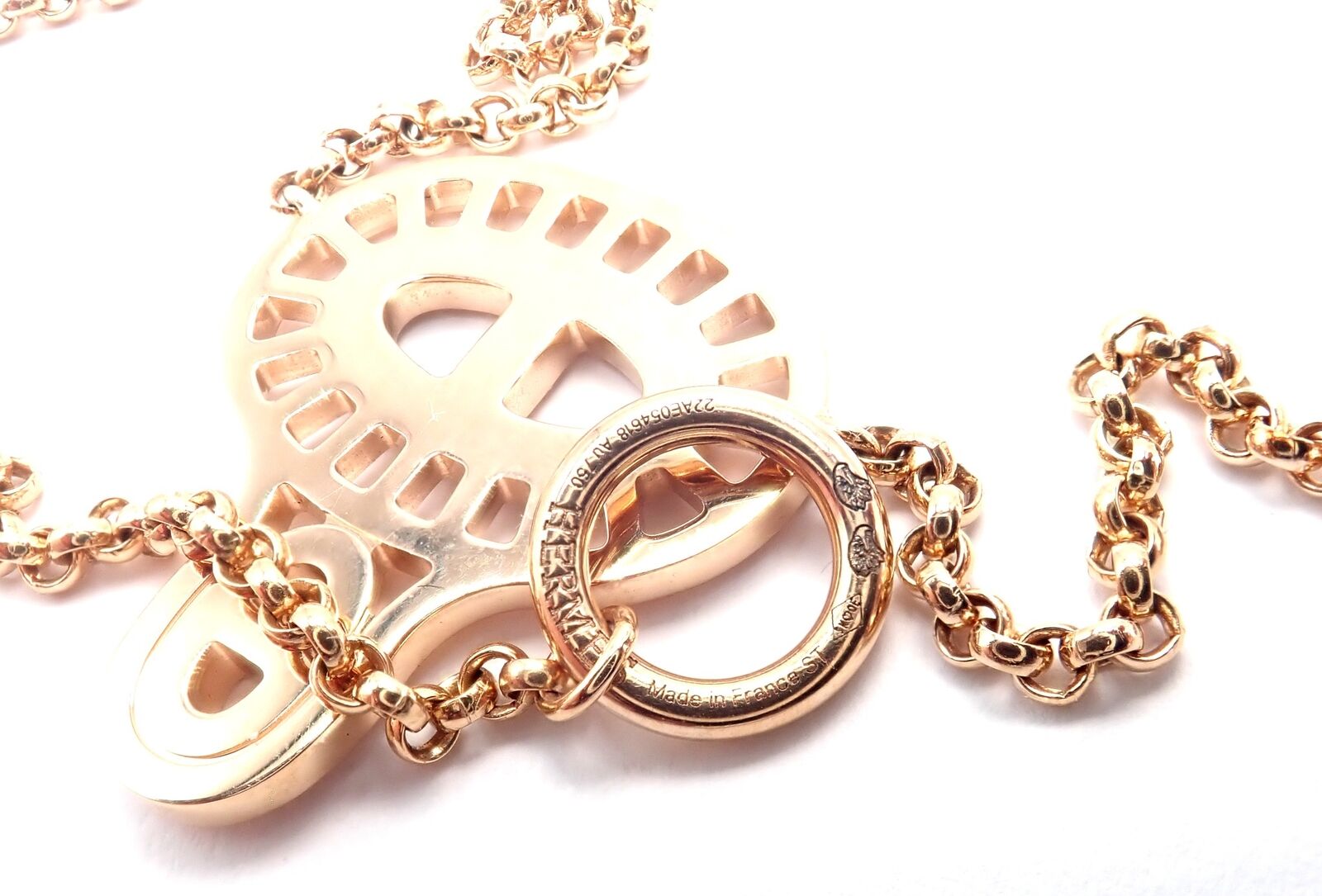 Authentic Hermes Chaine D'ancre Divine 18k Rose Gold Diamond Necklace with Certificate & Box - Perfect for Weddings, Anniversaries & Luxury Gifts