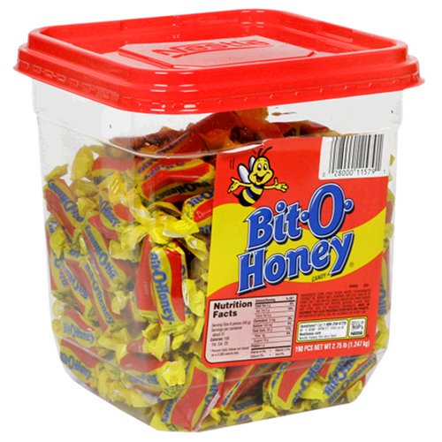 Bit O' Honey Candy - Bulk 3 Pack (190 Pieces, 2.75 lbs per Jar) | Classic American Honey Almond Flavor Candy | Perfect for Gifts, Parties, Holidays, Baking & Desserts | Great for Halloween, Christmas, Stocking Stuffers, Office Treats & Travel Snacks | Enjoy at Home, Work, Movie Nights, Family Gatherings & Road Trips | Ideal for Movie Nights, Office Snacks, Birthday Parties & Road Trip Treats | Use for Baking, Movie Nights, Office Snacks, Birthday Parties & Road Trips