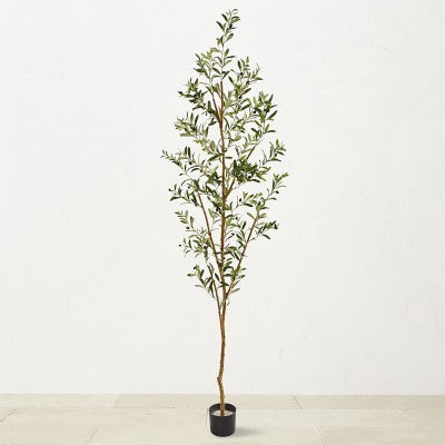 6.8' Artificial Olive Tree for Home Decor - Perfect for Living Room, Office, and Indoor Spaces