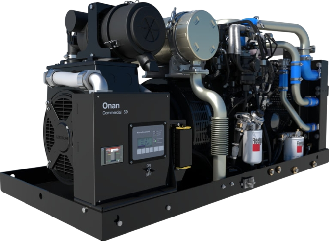 Cummins Onan SD20 20kW Diesel Generator - 3 Phase 120V/208V Commercial Mobile Power Solution for Construction Sites & Emergency Backup