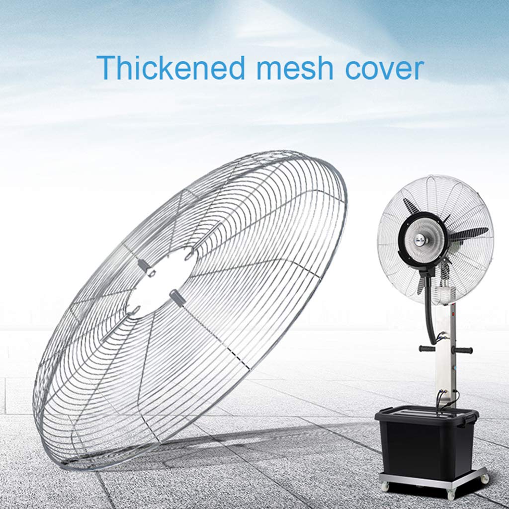 Outdoor Misting Fan with Oscillation - Commercial Pedestal Stand Fan for Construction Sites, Rooms & Bedrooms | Portable Cooling Fan with Atomizing Technology for Hot Weather Use