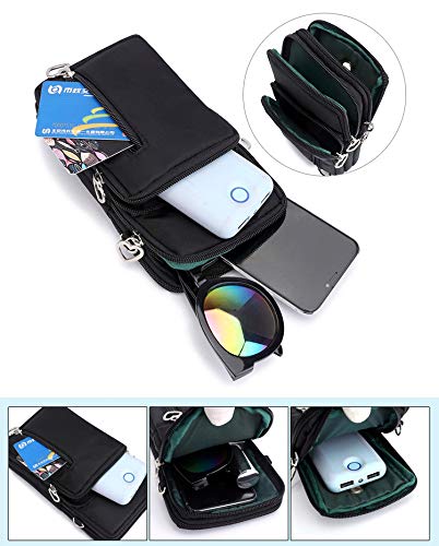 Women's Small Crossbody Phone Bag - Cell Phone Purse with Shoulder Strap & Armband - Wallet Case Handbag for iPhone, Samsung, Google Pixel - Perfect for Running, Travel & Daily Essentials