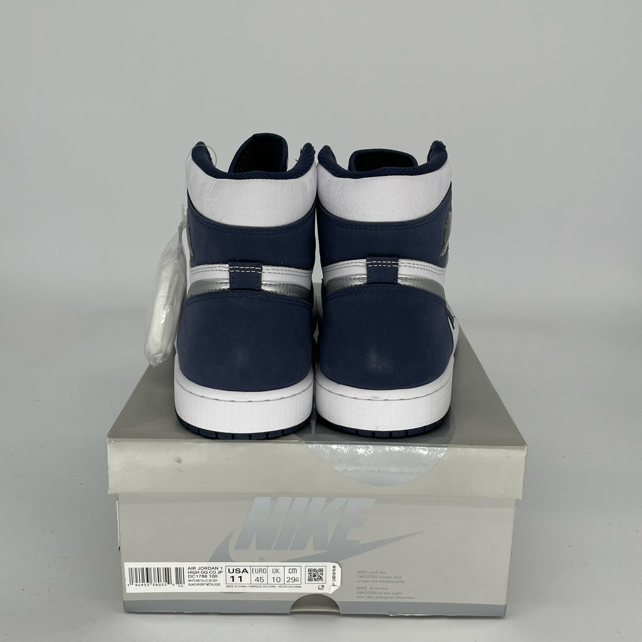 Original Air Jordan 1 CO JP Midnight Navy Men's Basketball Shoes Size 11 - DC1788-100 | Authentic Retro Sneakers for Streetwear & Basketball Enthusiasts