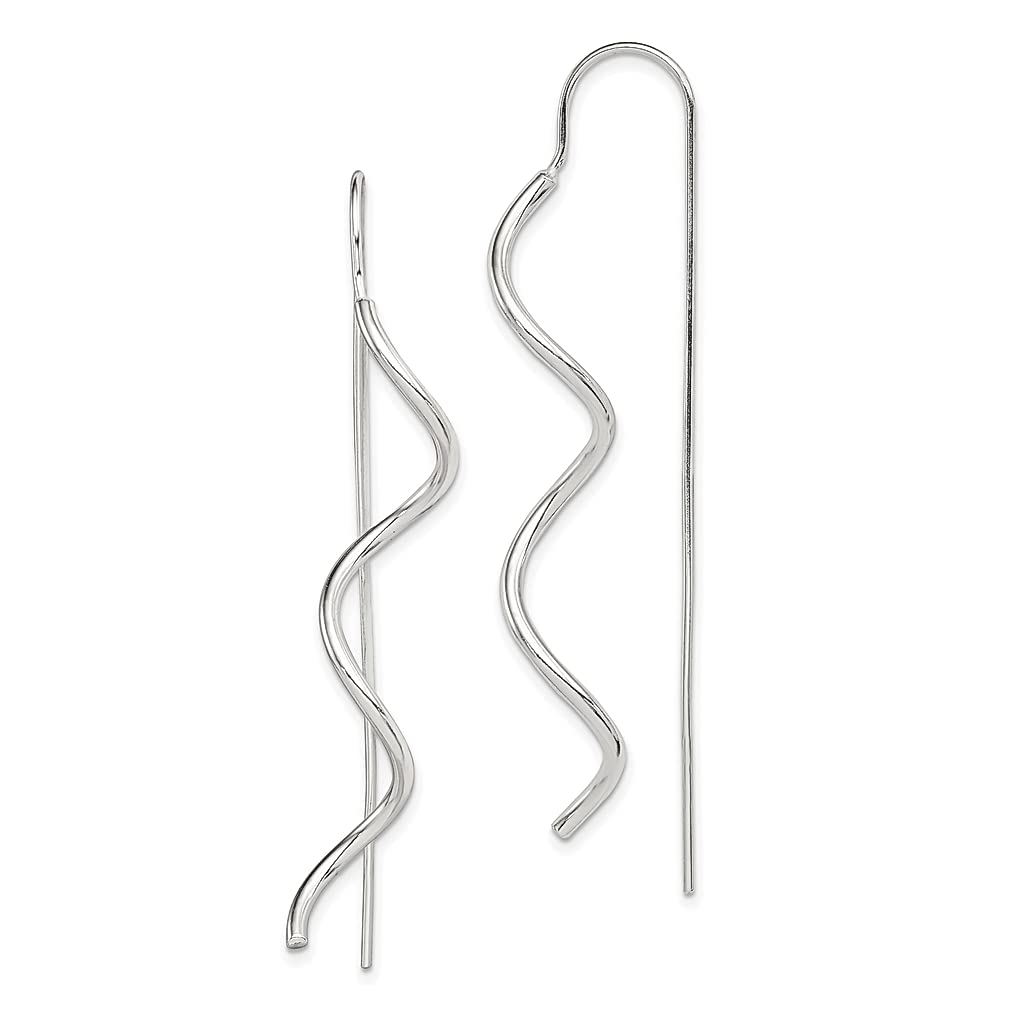925 Sterling Silver Spiral Drop Dangle Chandelier Earrings for Women - Elegant Fine Jewelry Gift for Her - Perfect for Weddings, Parties & Special Occasions