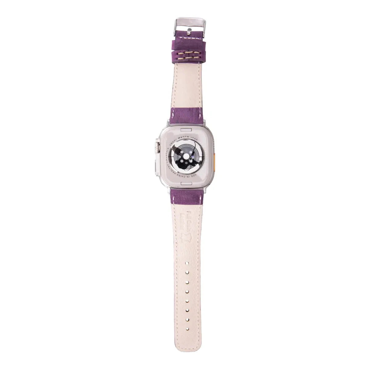 Vintage Distressed Purple Leather Apple Watch Band - Classic Replacement Strap for Apple Watch Series 1/2/3/4/5/6/7/8/SE, Perfect for Casual, Business & Everyday Wear