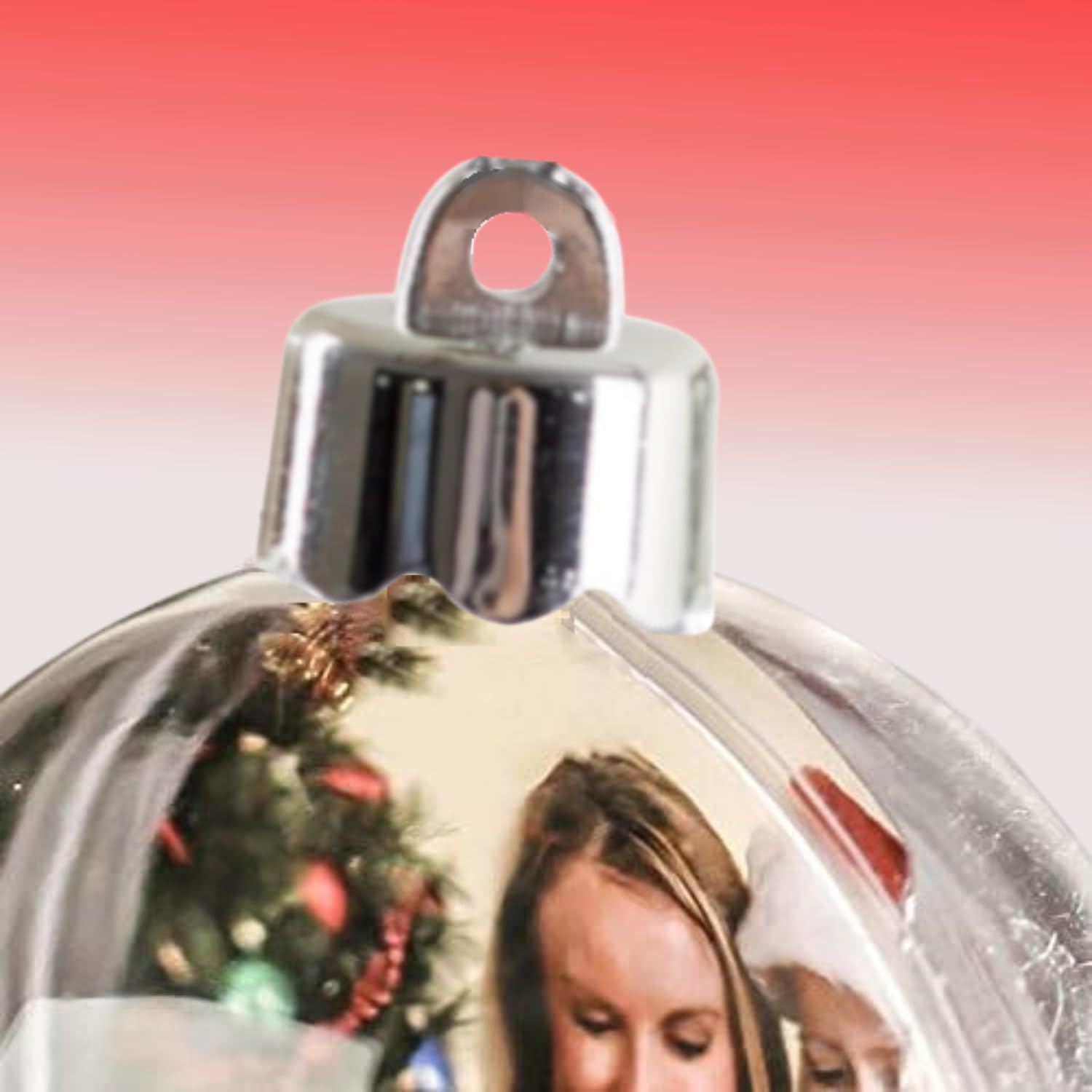 Factory Direct Craft 24 Pack Shatterproof Acrylic Photo Ball Ornaments - Christmas Tree Decorations, Wedding Party Favors, DIY Keepsake Gifts for Family & Friends