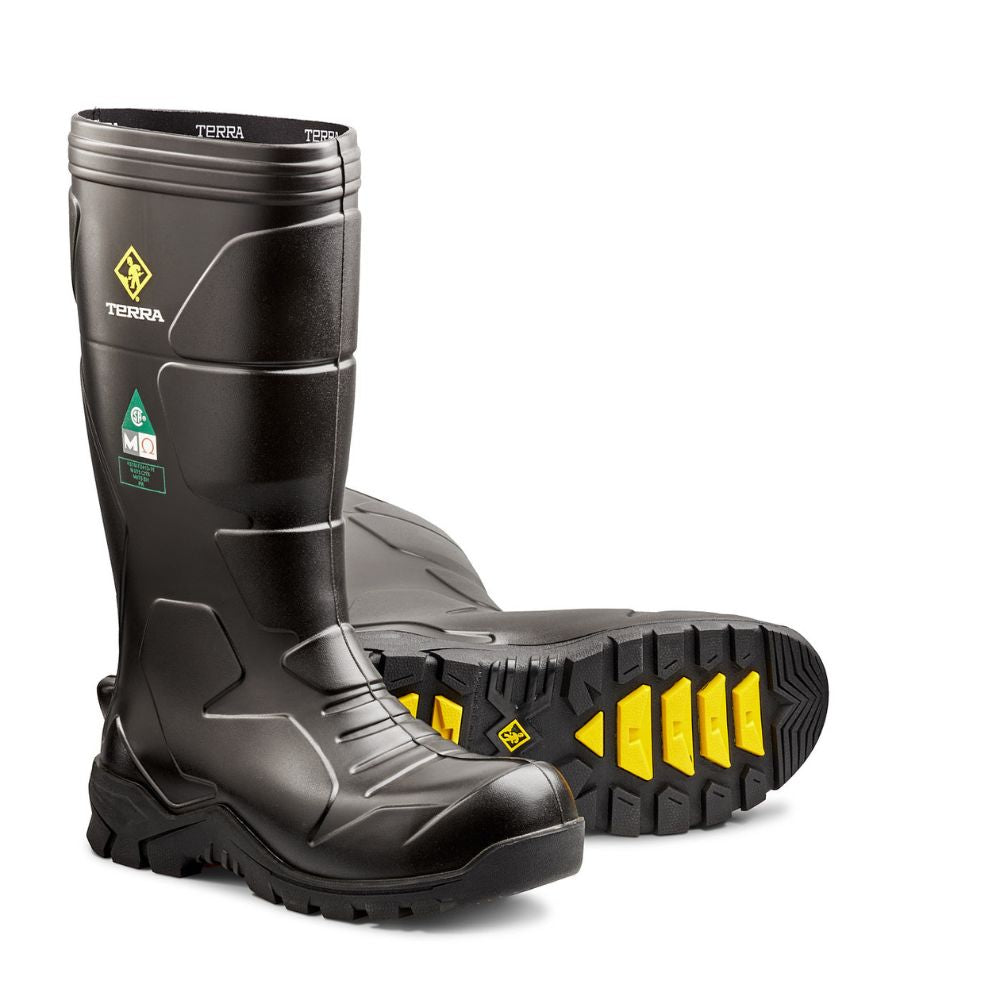 Terra Narvik Composite Toe Rubber Work Boot with Internal Metguard 113001 - Waterproof Safety Shoes for Construction, Warehouse & Outdoor Work