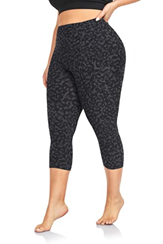 7-black Leopard Print-capri