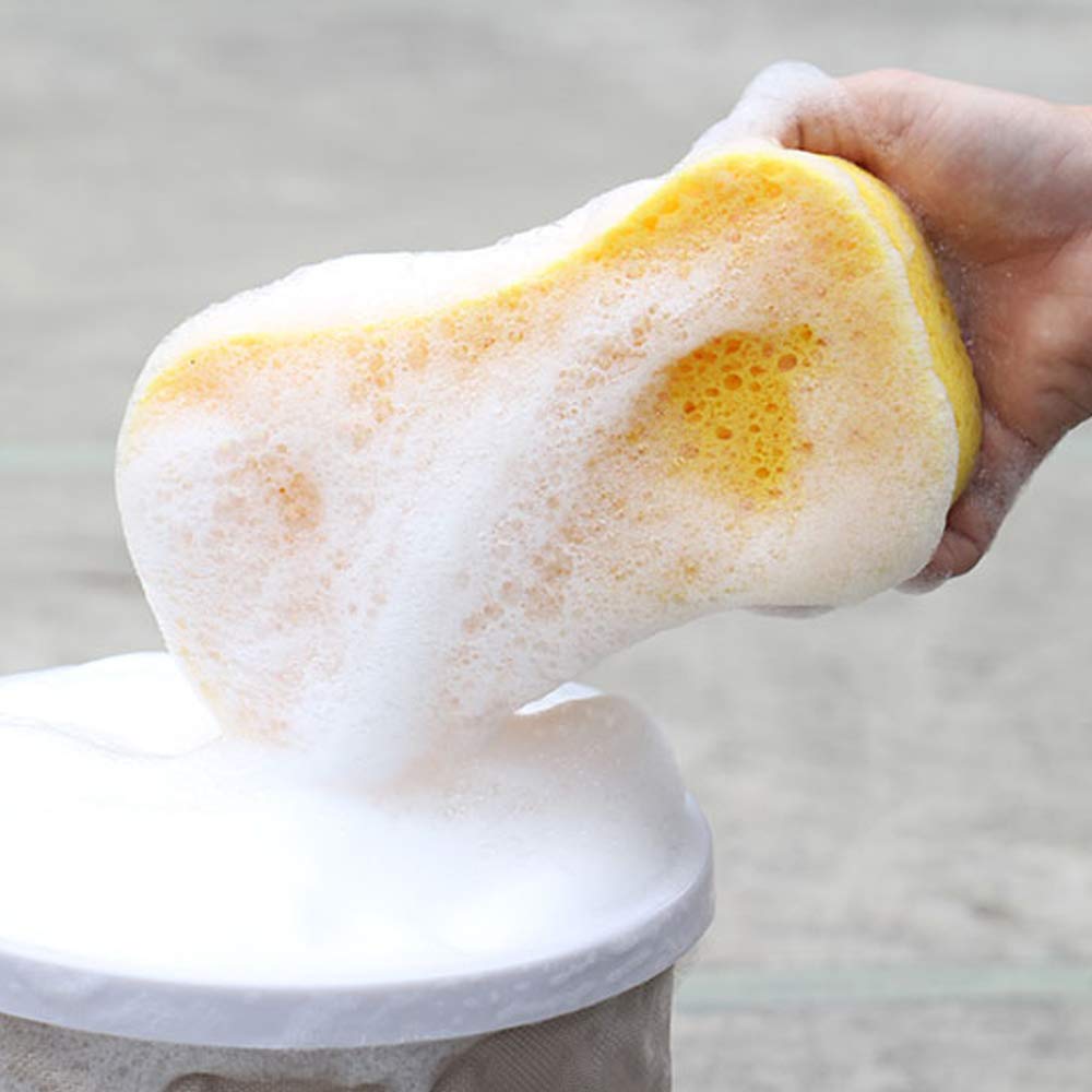 10-Pack Car Wash Sponges - Super Absorbent Microfiber Sponges for Auto Detailing, Cleaning & Waxing - Scratch-Free Car Scrubber for Paint Protection (Perfect for Washing Cars, Trucks & SUVs)