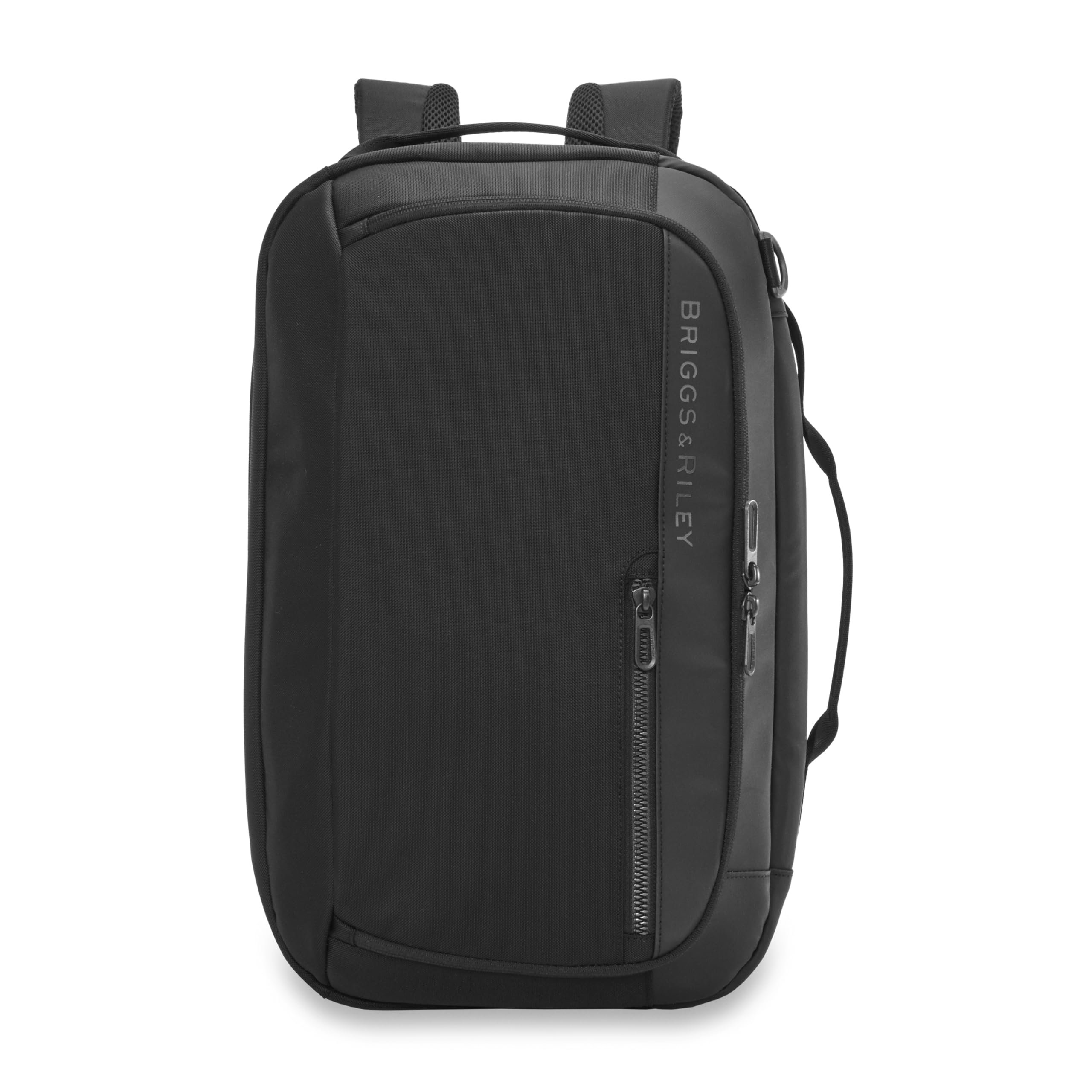 Briggs & Riley ZDX Medium Black Expandable Luggage - Durable Carry-On Suitcase for Business Travel & Weekend Getaways