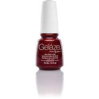 China Glaze Gelaze Ruby Pumps Nail Polish - 0.5 oz Long Lasting Glitter Red (#81633) - Perfect for Parties, Weddings & Special Occasions