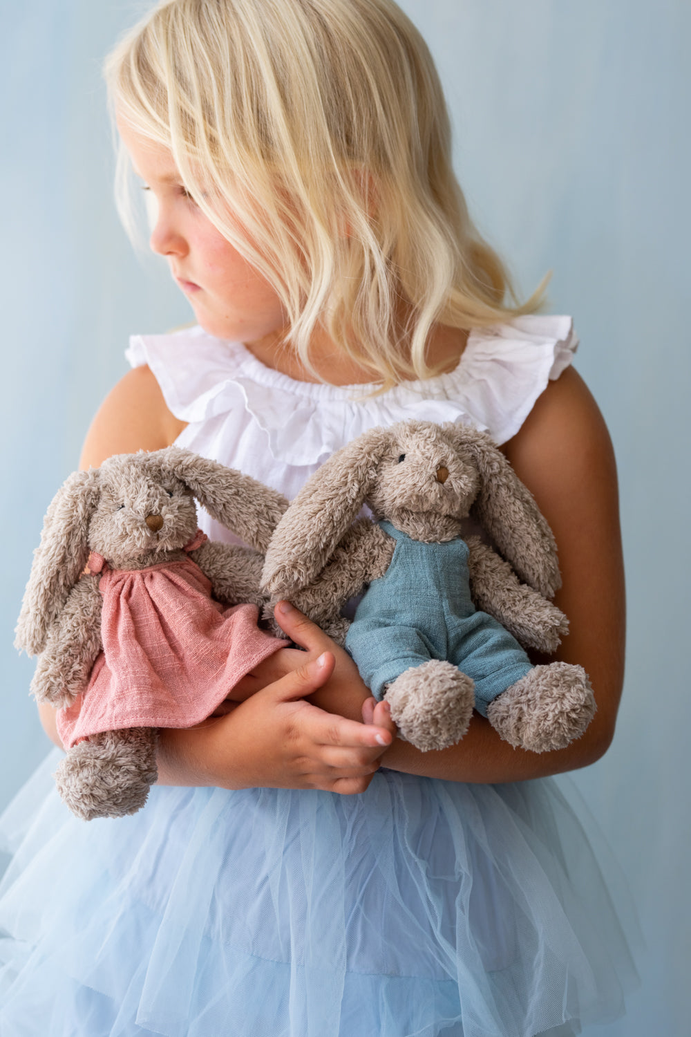 Adorable Baby Honey Bunny Outfit Set - Soft Pink & Blue Cotton Romper & Hat for Newborns | Perfect for Photoshoots, Baby Showers & First Birthday Parties