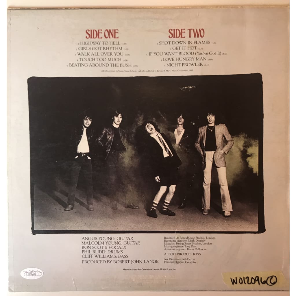 Authentic Signed AC/DC Album by Angus & Malcolm Young with JSA Certificate - Perfect for Rock Collectors & Music Memorabilia Displays
