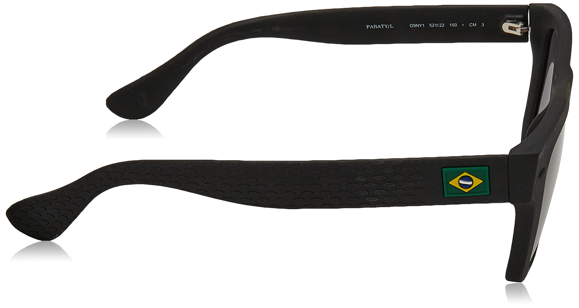 Havaianas Men's Paraty/L Square Sunglasses - Black, 52mm UV Protection - Stylish & Durable for Beach, Driving & Outdoor Activities