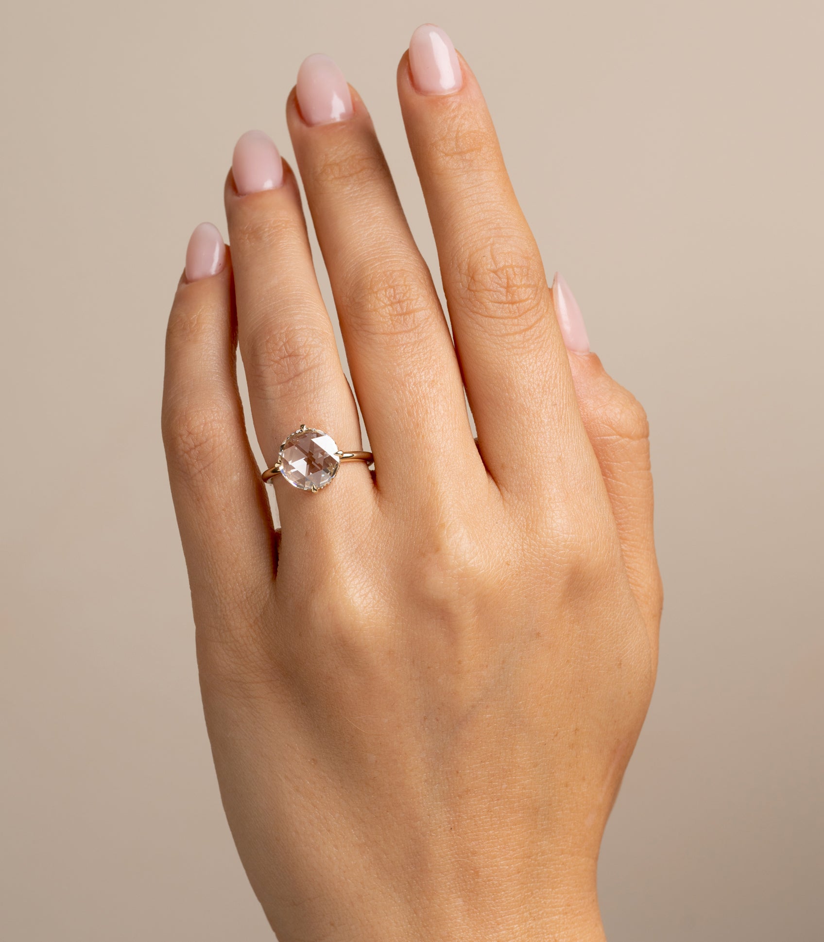 Lab Grown Diamond Engagement Ring for Women - 2 Carat Rose Cut 90-Piece Set | Perfect for Proposals, Anniversaries & Special Occasions