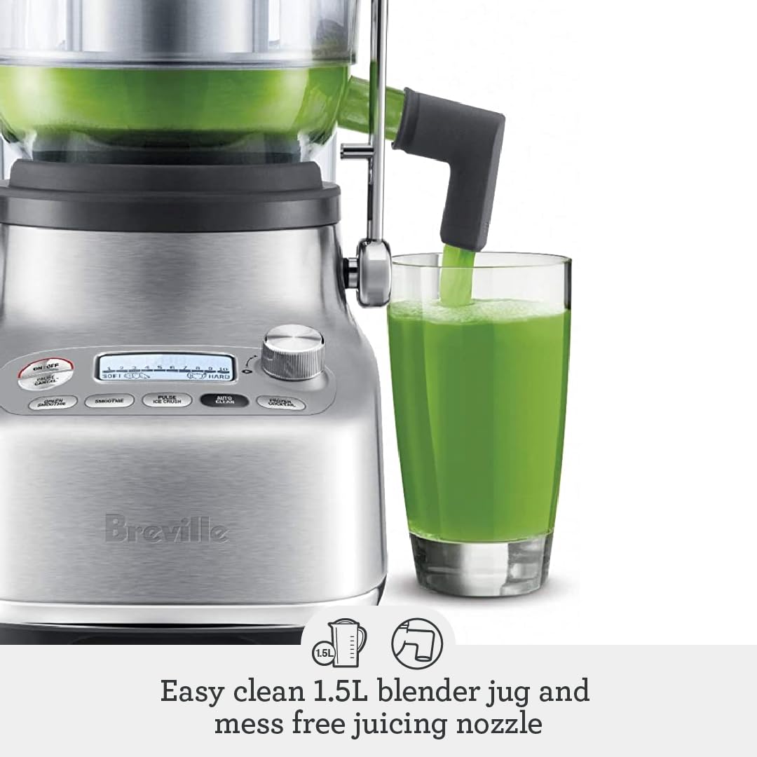 Breville 3X Bluicer Pro Blender & Juicer - Stainless Steel for Smoothies & Juicing