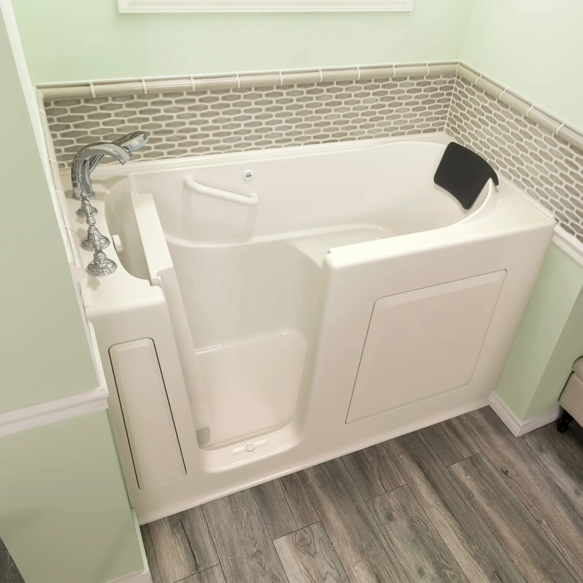 Premium 30 x 60 Inch Gelcoat Walk-In Bathtub with Soaker System - Left Hand Drain & Faucet - Ideal for Elderly & Mobility Assistance, Spa-Like Relaxation at Home