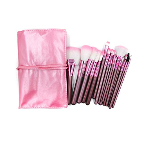 22Pcs Professional Makeup Brush Set - Foundation, Powder, Eyeshadow, Blush & Lip Brushes with Soft Brown Synthetic Hair - Perfect for Makeup Artists & Beginners (Ideal for Daily Makeup, Contouring & Special Occasions)
