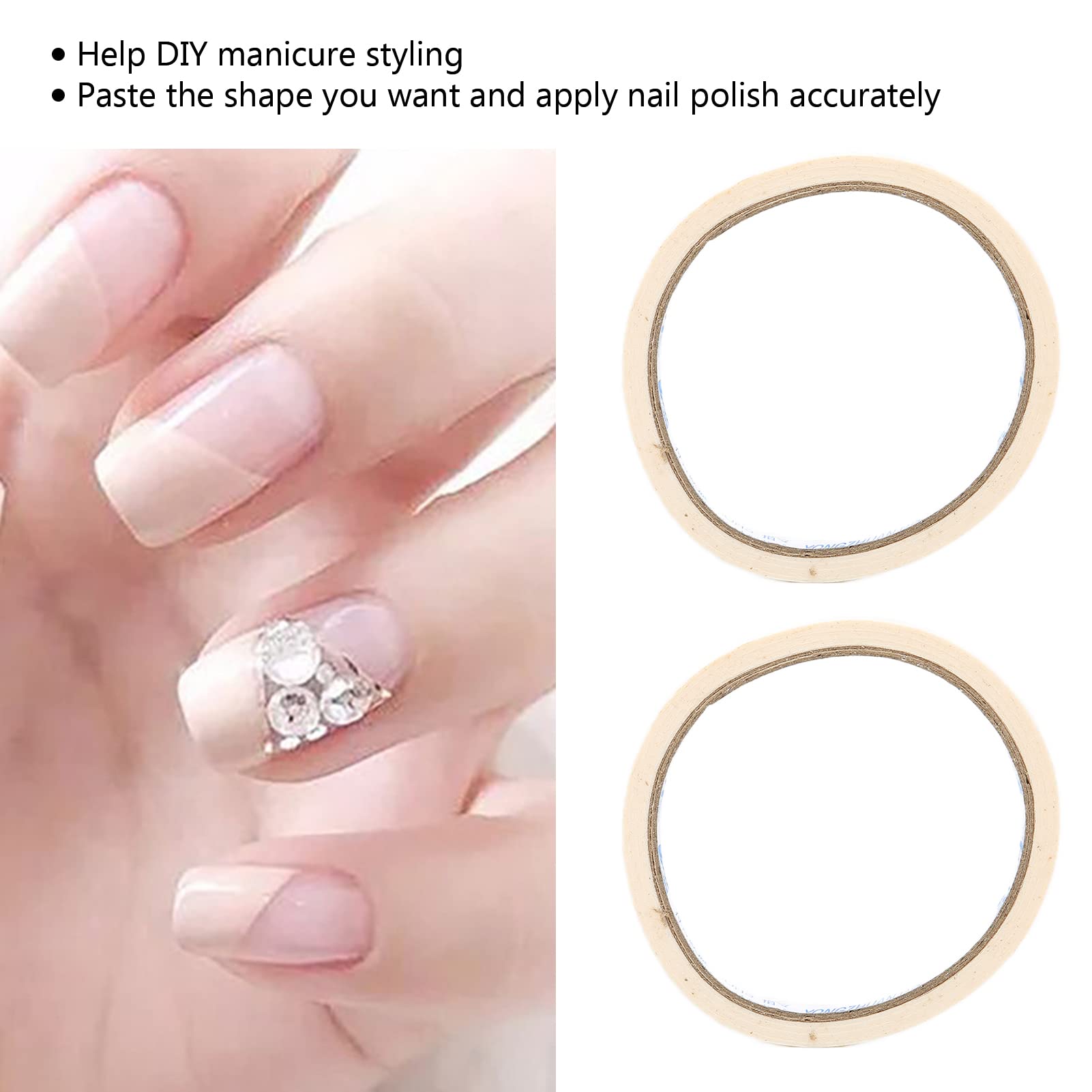 Professional Nail Art Tape - Safe & Reliable Manicure Stripe Tape for Salon & Home Use | DIY Nail Designs, French Tips & Creative Nail Art