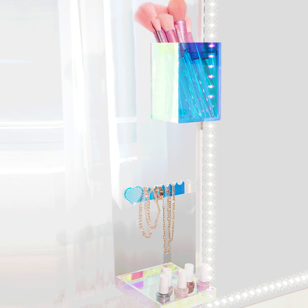 RIKI TALL Wall Mounted Organizer - Space Saving Storage Solution for Kitchen, Bathroom & Office | Perfect for Utensils, Toiletries & Office Supplies