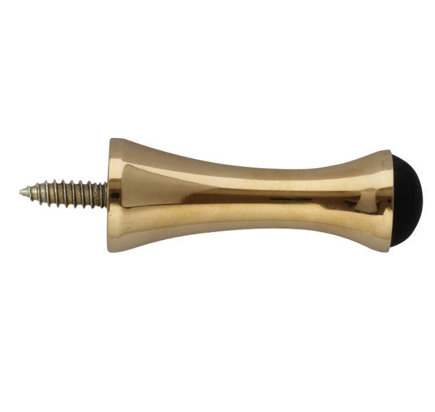 65mm Brass Door Stopper - Heavy Duty Door Stop for Home & Office - Perfect for Hardwood Floors & High Traffic Areas