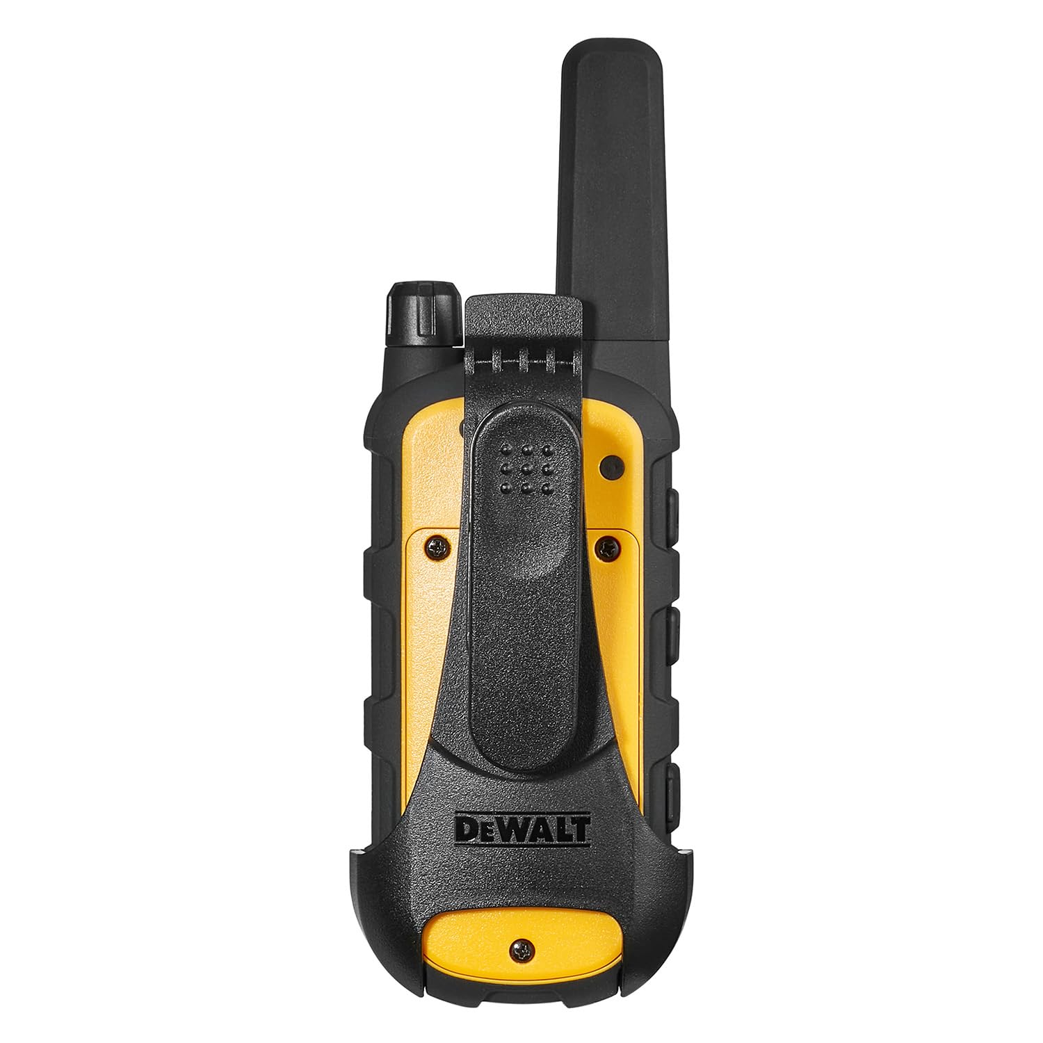 DEWALT DXFRS800 2 Watt Heavy Duty Walkie Talkies - Waterproof, Shock Resistant, Long Range & Rechargeable Two-Way Radio with VOX (6 Pack w/Gang Charger) - Ideal for Construction, Warehouse, Outdoor Adventures & Emergency Communication (DXFRS800-BCH6)