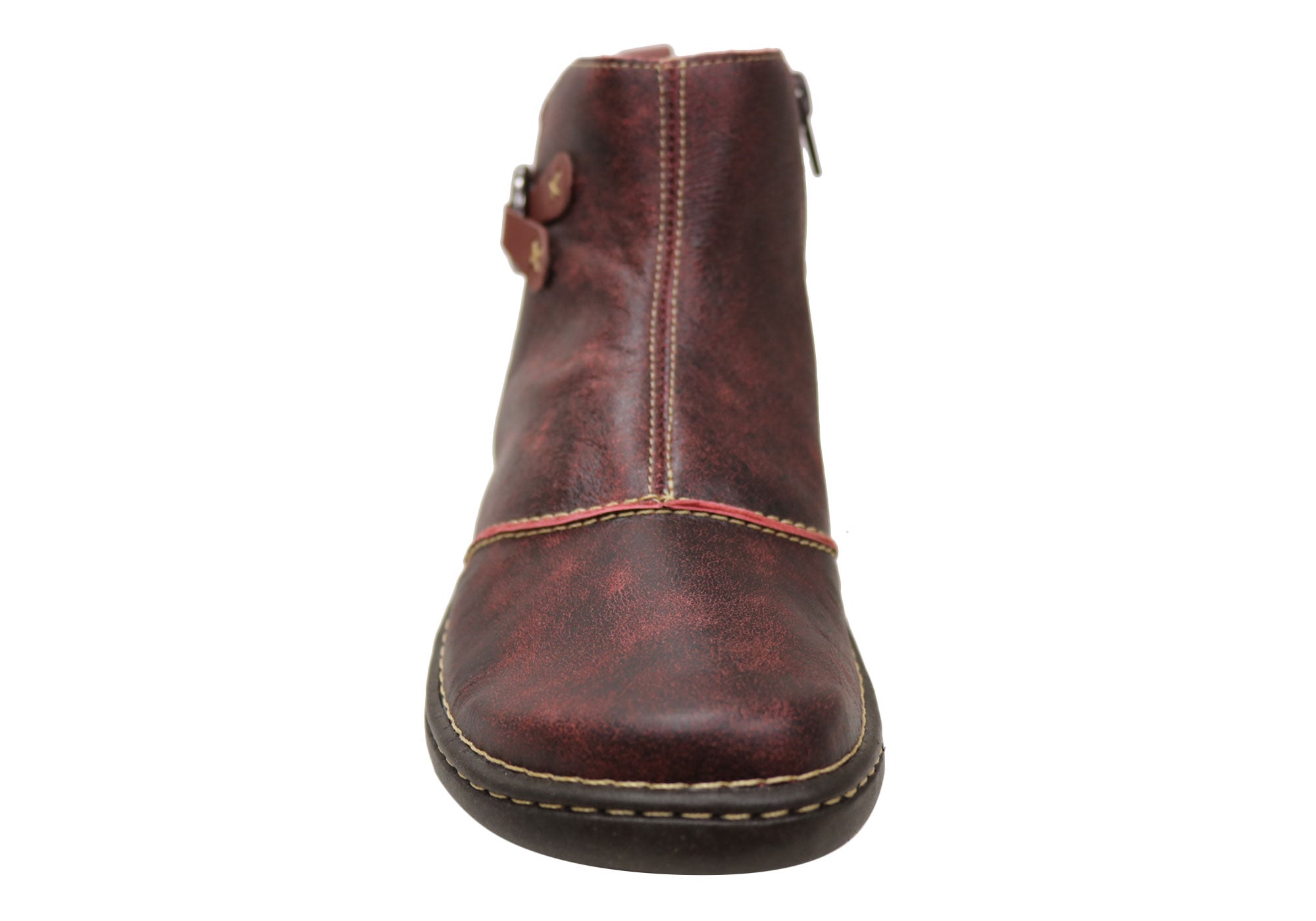 J Gean Andrea Women's Comfortable Leather Ankle Boots - Brazilian Made - Perfect for Fall Fashion, Office Wear & Casual Outings