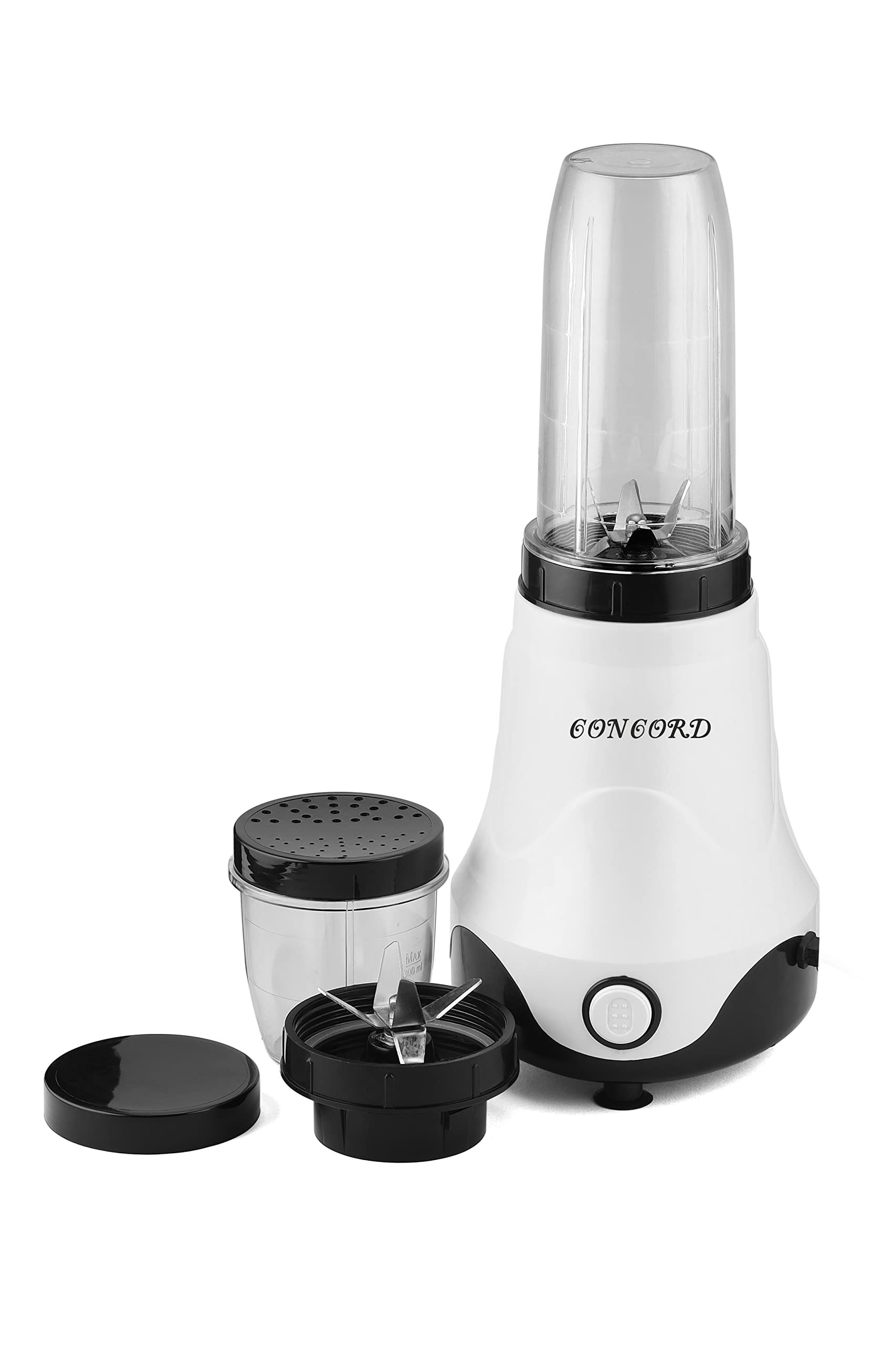 Refurbished Concord Nutri Blender 500W Smoothie Maker with 2 Stainless Steel Blades & Unbreakable Jars - High Speed 20000 RPM Mixer Grinder for Juices, Shakes & Food Prep - Perfect for Home Kitchen & Healthy Lifestyle
