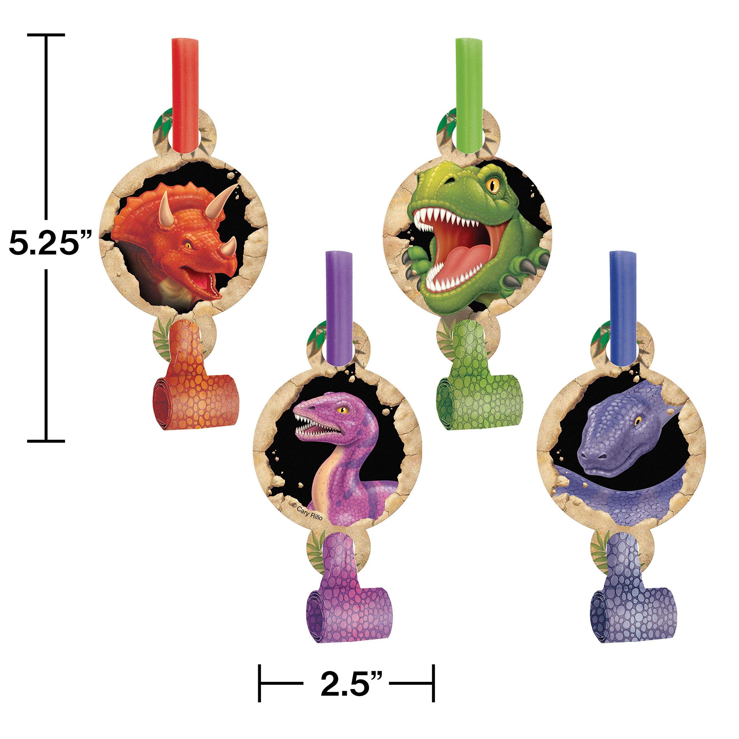 Dino Blast Party Supplies - Creative Converting Dinosaur Theme Decorations for Kids Birthday, Jurassic Themed Events & Classroom Activities
