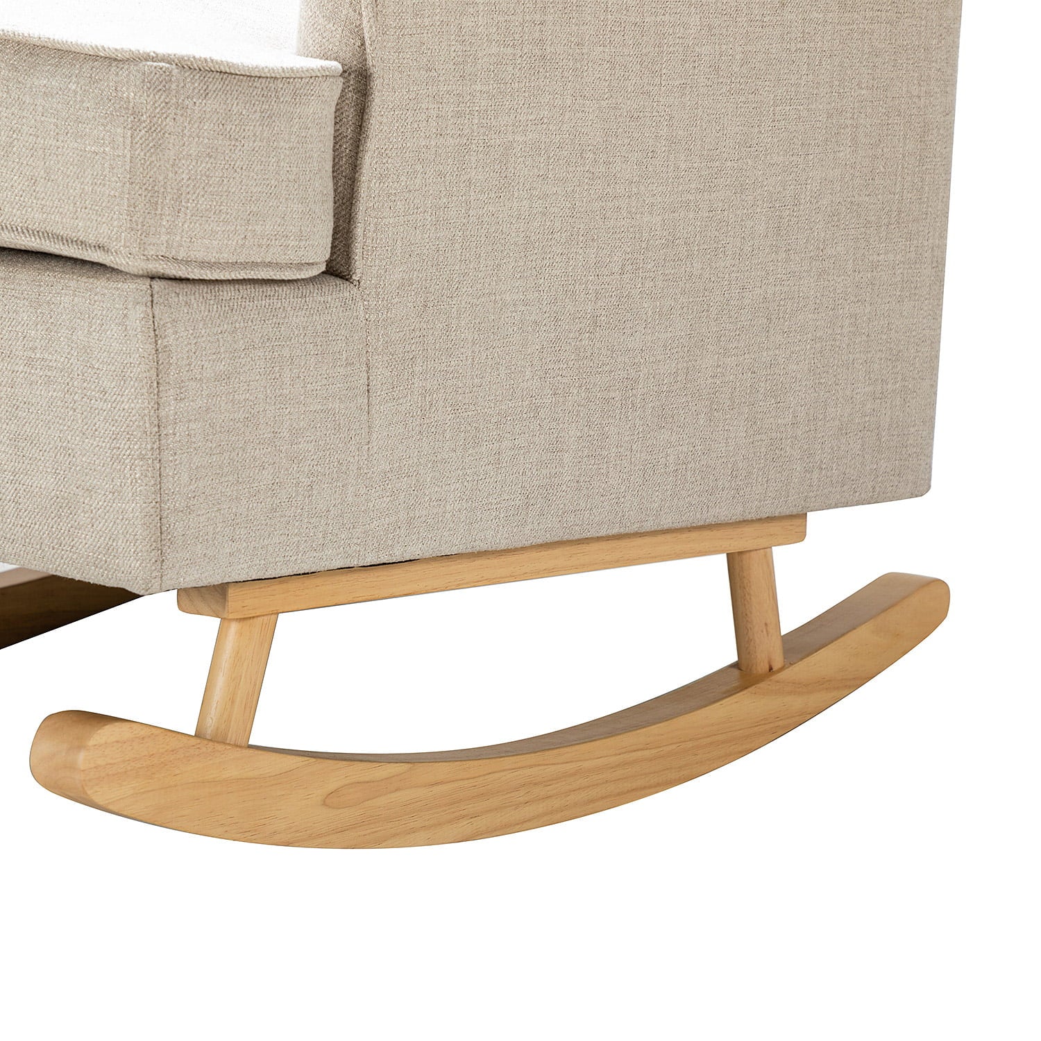 Andreo Modern Tufted Upholstered Rocking Chair - Comfortable Nursery Rocker for Baby Room, Living Room & Bedroom - Perfect for Nursing, Relaxing & Home Decor