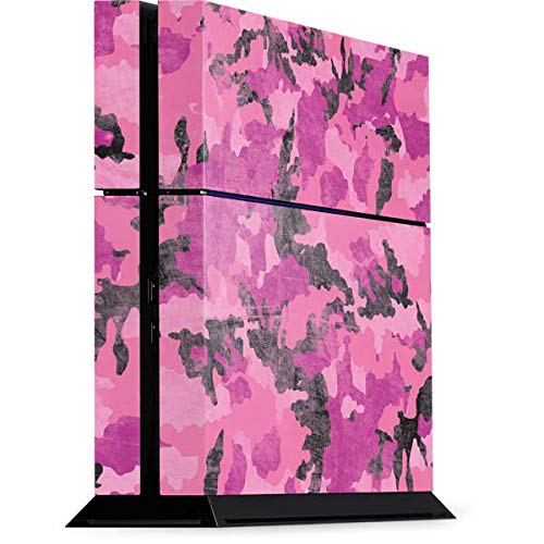 Custom Pink Camouflage Gaming Skin Decal for PS4 Console - Officially Licensed Protective Vinyl Wrap | Perfect for Gaming Setups & Personalization