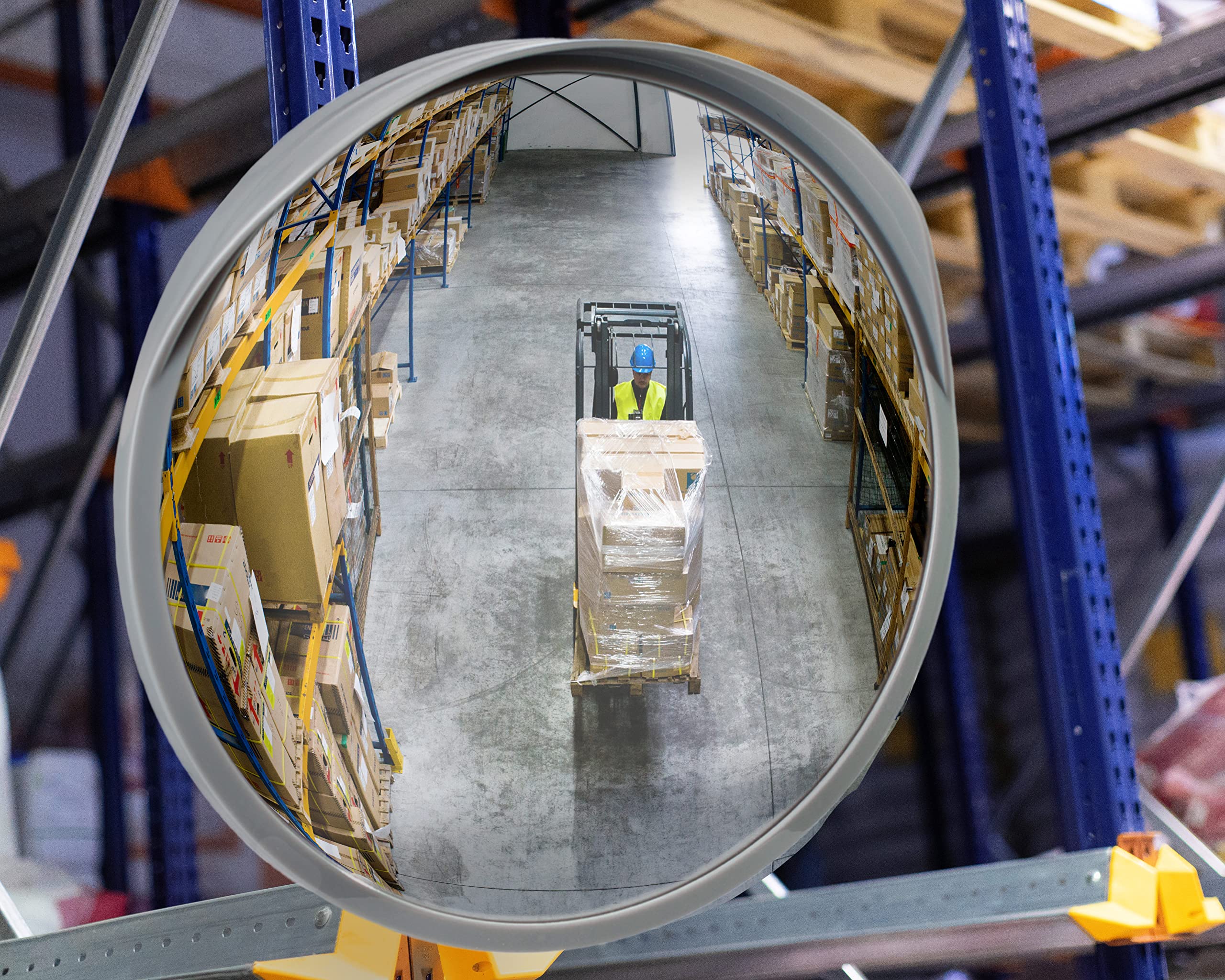 24 Inch Convex Mirror for Traffic Safety - 610mm Wide Angle Security Mirror for Indoor/Outdoor Use - Perfect for Driveways, Parking Lots, Warehouses & Blind Spots
