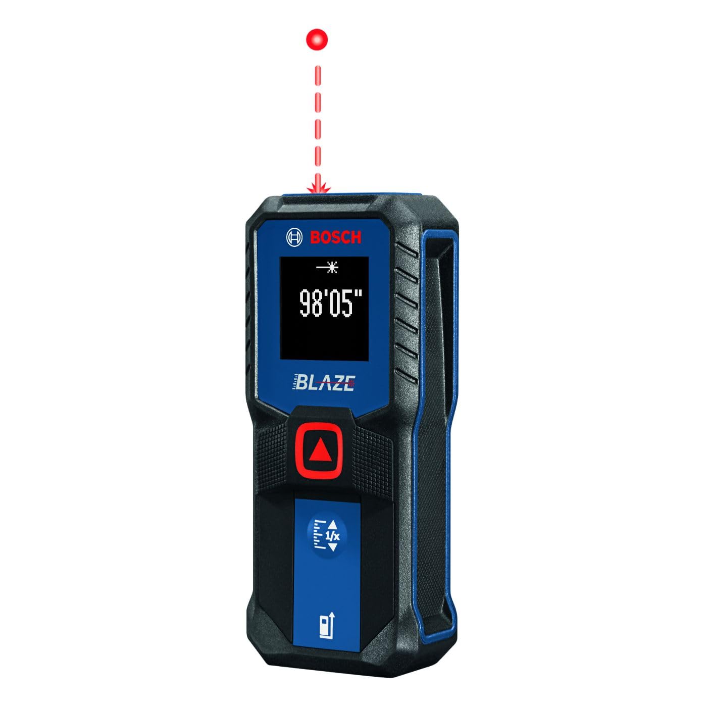BOSCH GLM100-23 100 Ft Laser Distance Measurer with Blaze Technology - Includes 2 AA Batteries - Perfect for Construction, Home Renovation, and DIY Projects
