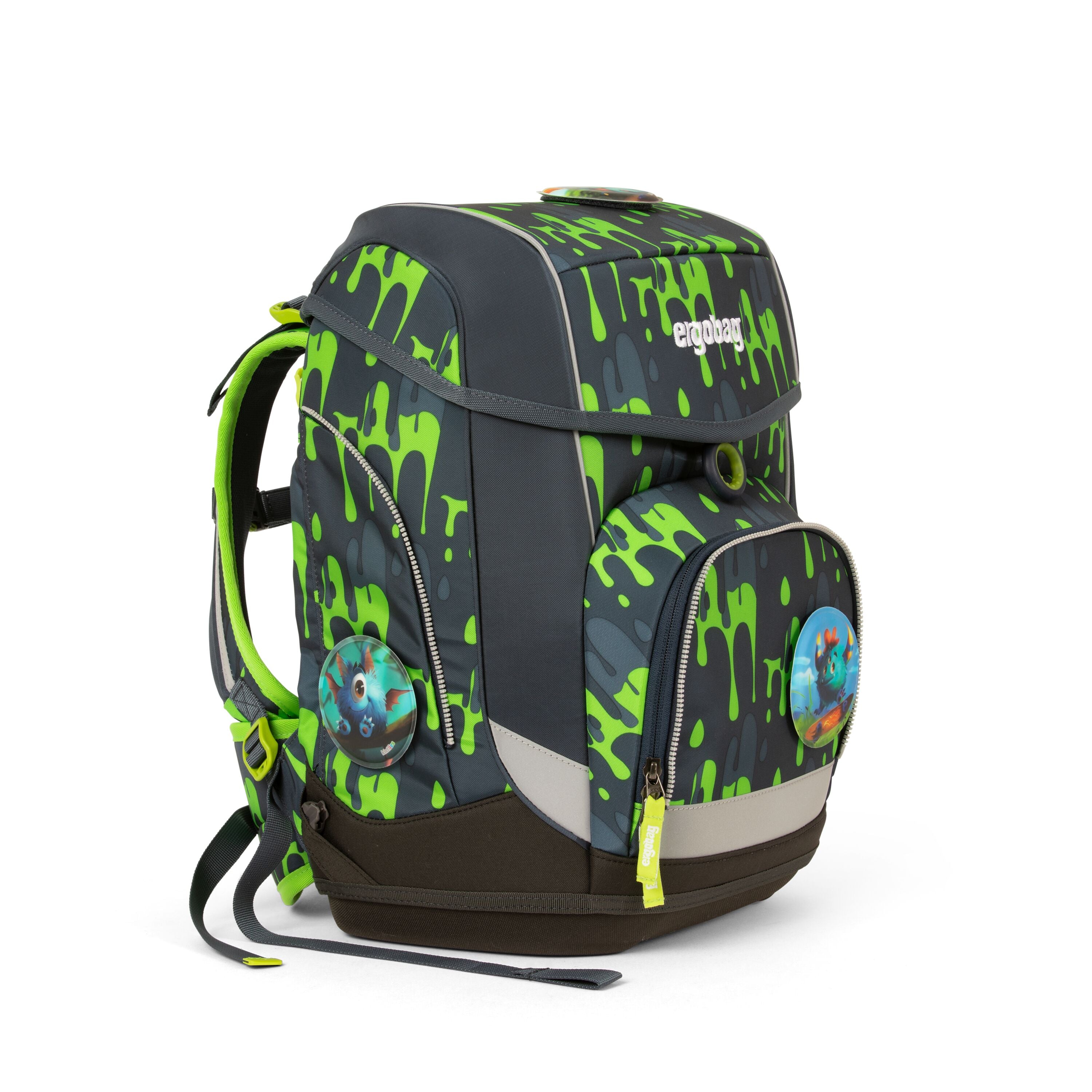 Ergobag SET Cubo 5-Piece School Backpack with Glibbbär - Perfect for Kids' School, Travel & Outdoor Adventures