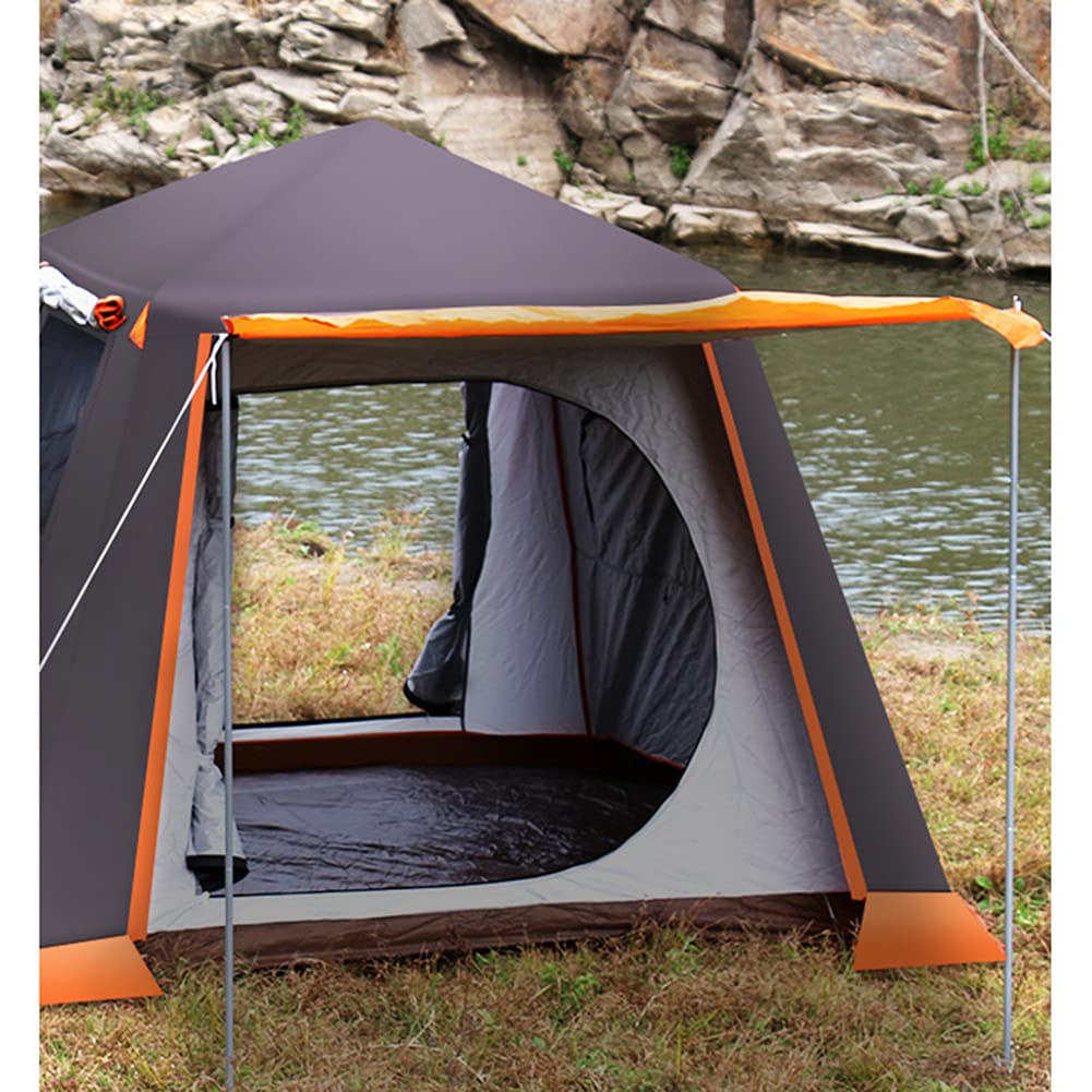 **3-4 Person Pop-Up Camping Tent - Instant Hydraulic Setup, Double Door Hiking Tent for Backpacking & Mountain Climbing - Perfect for Family Camping Trips & Outdoor Adventures**