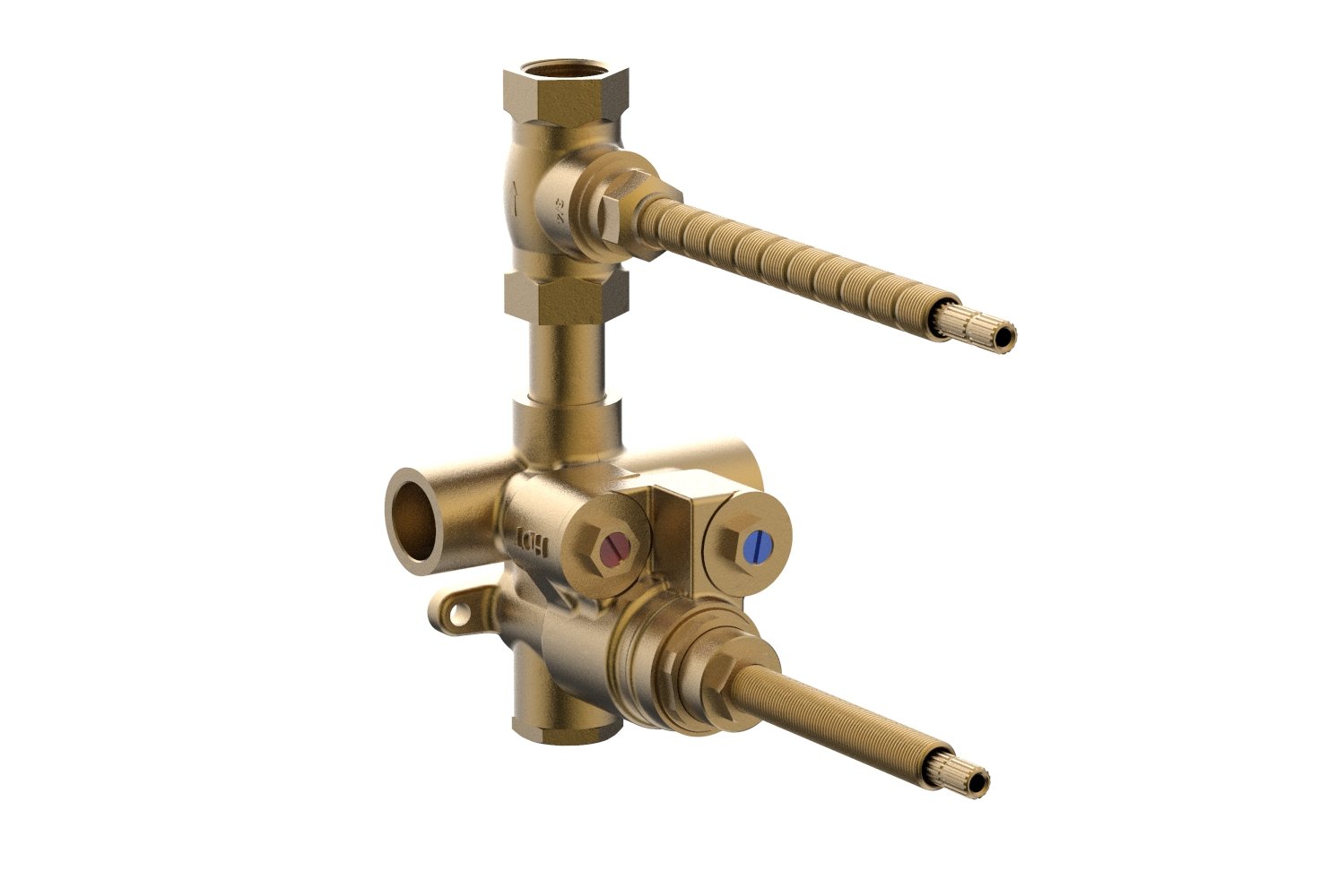 3/4 Inch Thermostatic Mixing Valve with Volume Control - Adjustable Water Temperature for Showers, Baths & Sinks - Perfect for Home, Hotel & Commercial Use