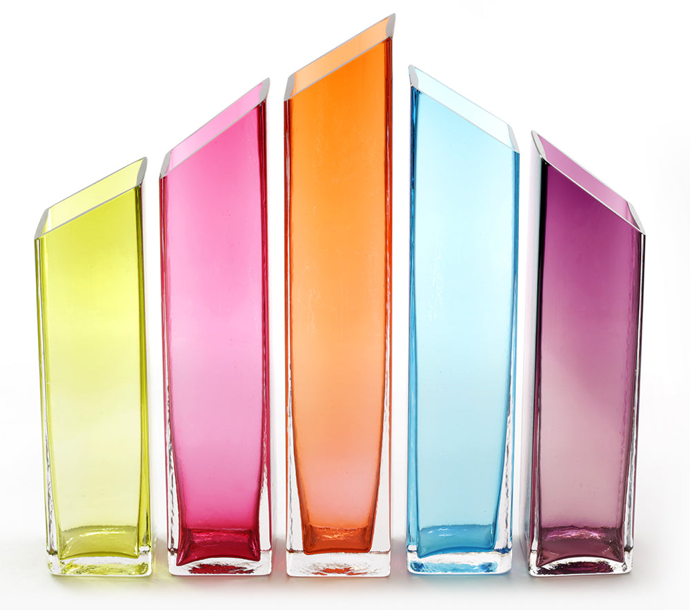Ben Silver Spring City Glass Sculpture - Skyline Series Art Piece for Home & Office Decor | Elegant Gift for Collectors & Interior Design