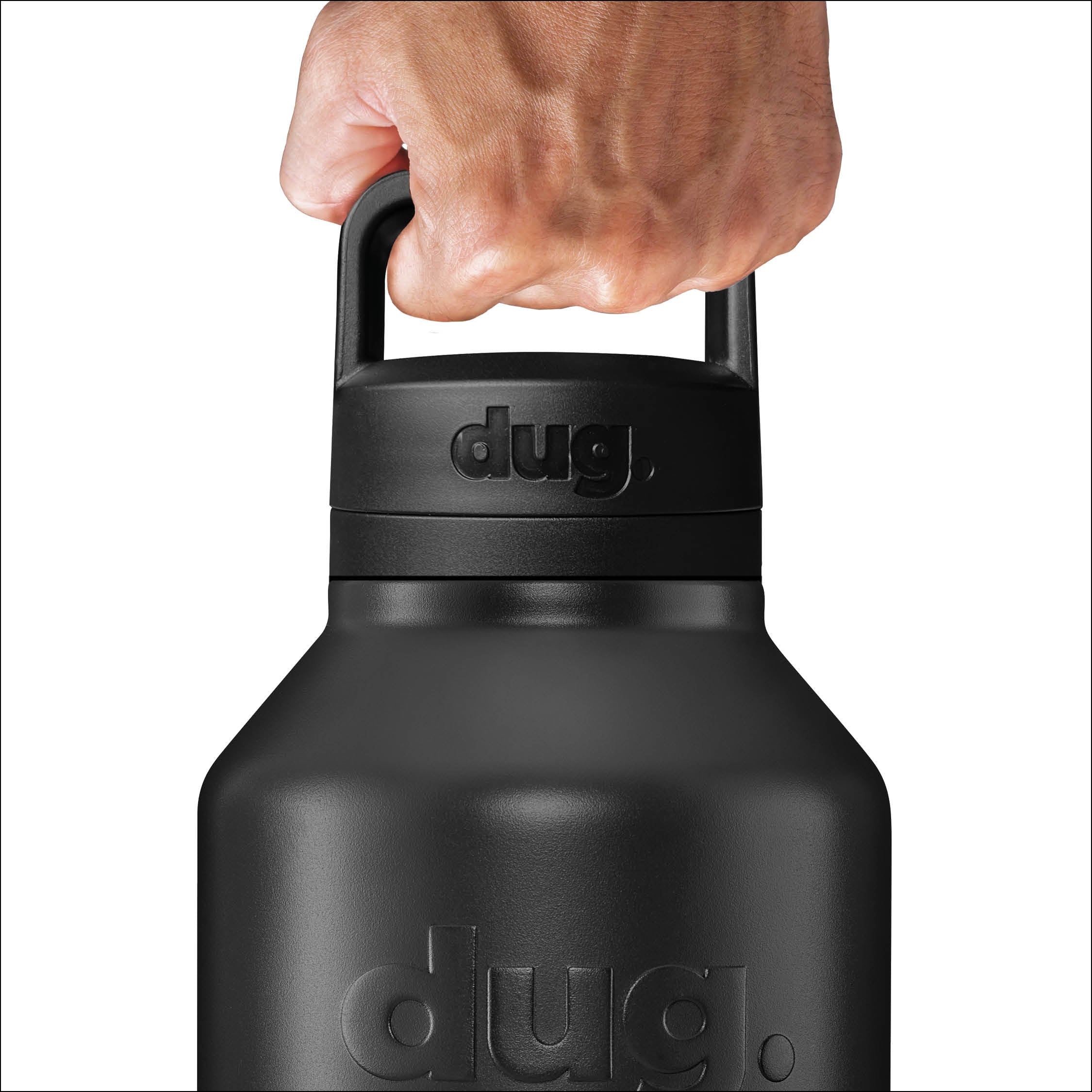 2L Insulated Stainless Steel Water Bottle - Black, Leak Proof, BPA Free - Perfect for Hiking, Gym & Outdoor Activities