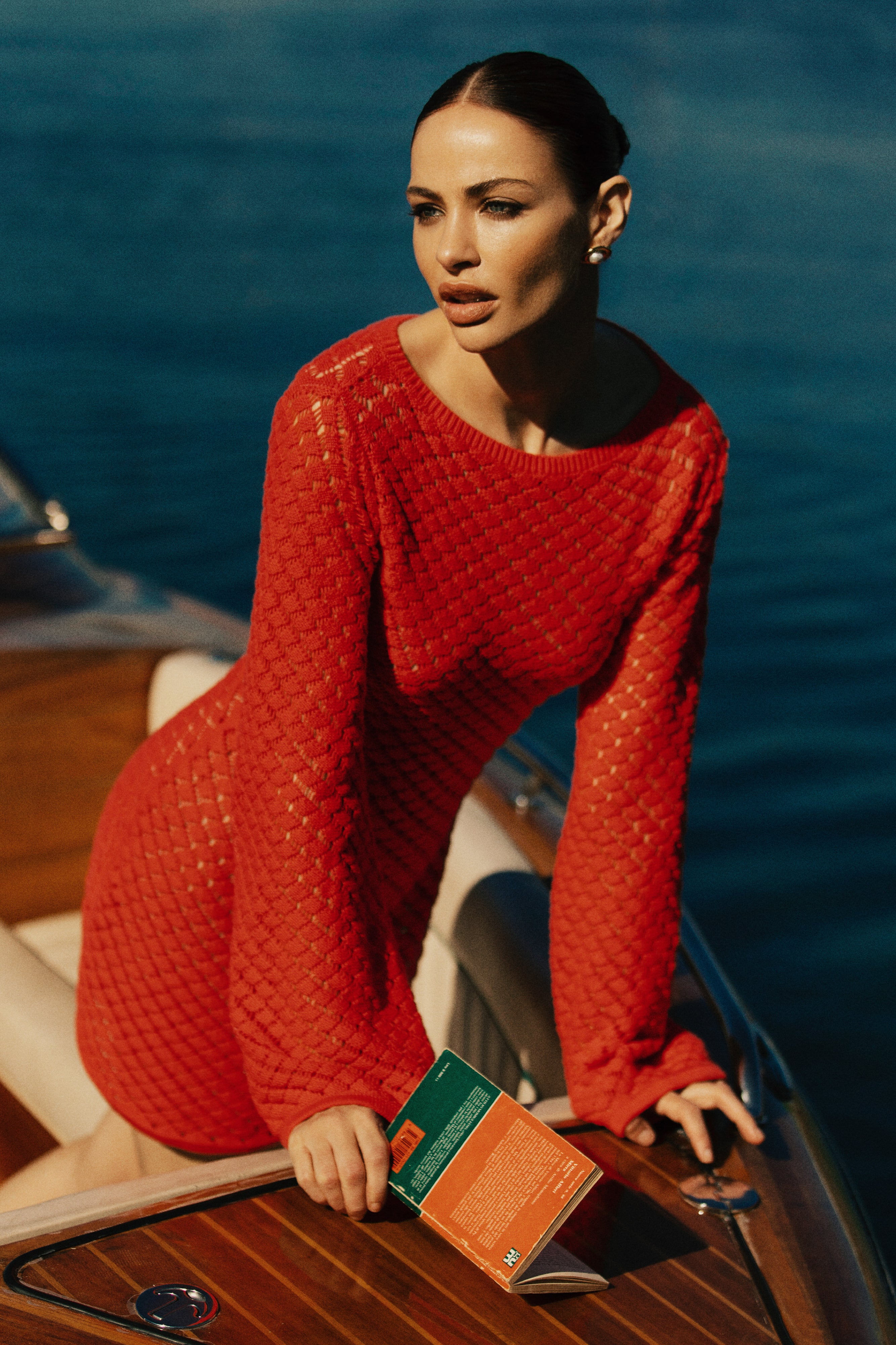 Galilea Knit Mini Dress in Pomegranate Red - Flirty & Feminine Summer Outfit for Beach, Date Night & Vacation