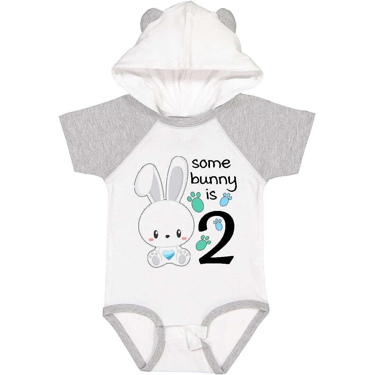 Inktastic Somebunny is Two - 2nd Birthday Bunny Baby Bodysuit - Cute Outfit for Toddler's Birthday Party & Photo Shoots