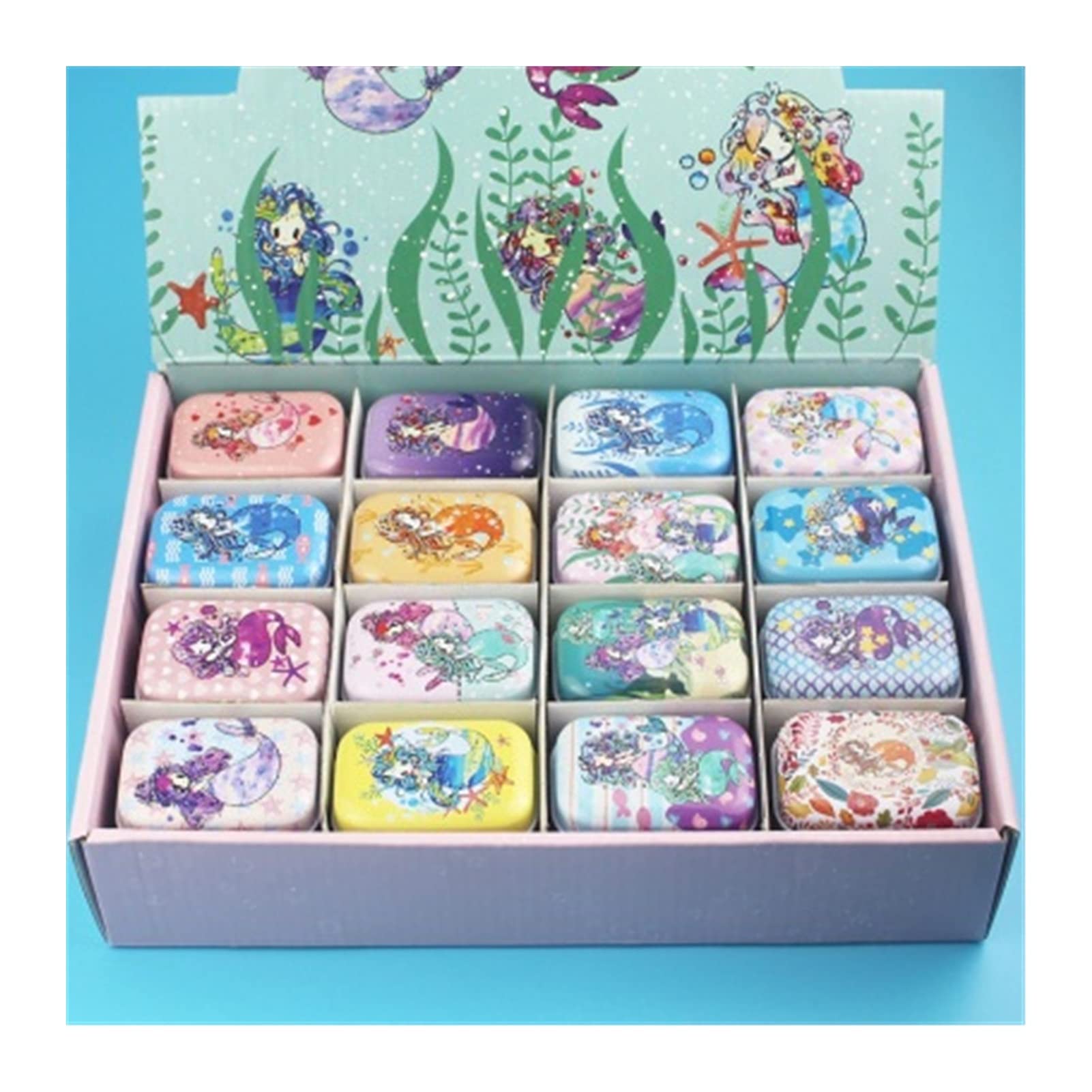 Vibrant Mini Tin Boxes with Seal - Small Storage Containers for Jewelry, Candy, Coins & Earrings | Portable & Airtight | Perfect for Travel, Gifts & Organizing (Color: 020, Size: Small)