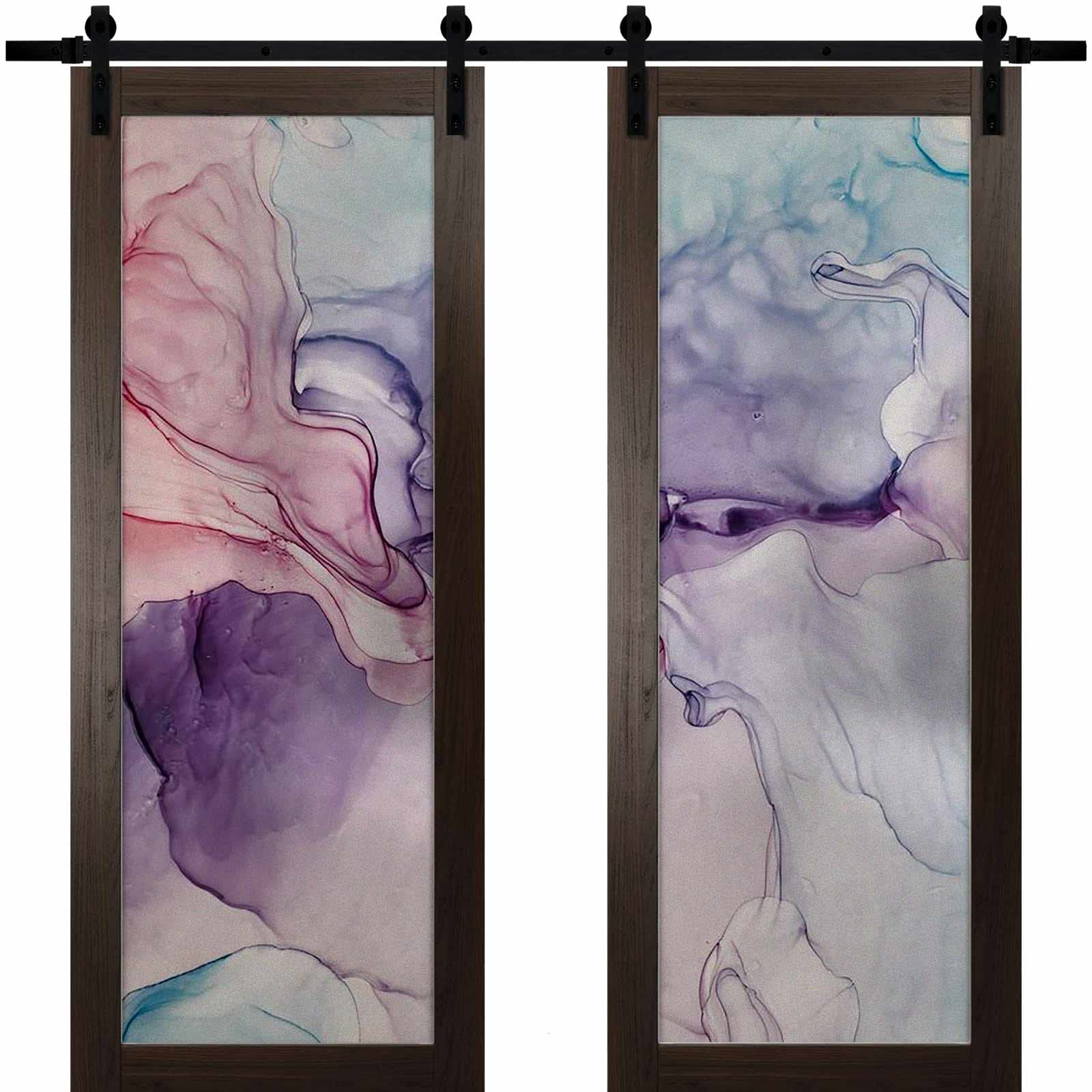 Purple Marble Window Privacy Film - Non-Adhesive Decorative Glass Cling for Home Office, Bathroom, Study & Meeting Room - Enhance Privacy & Style for Workspaces & Personal Areas