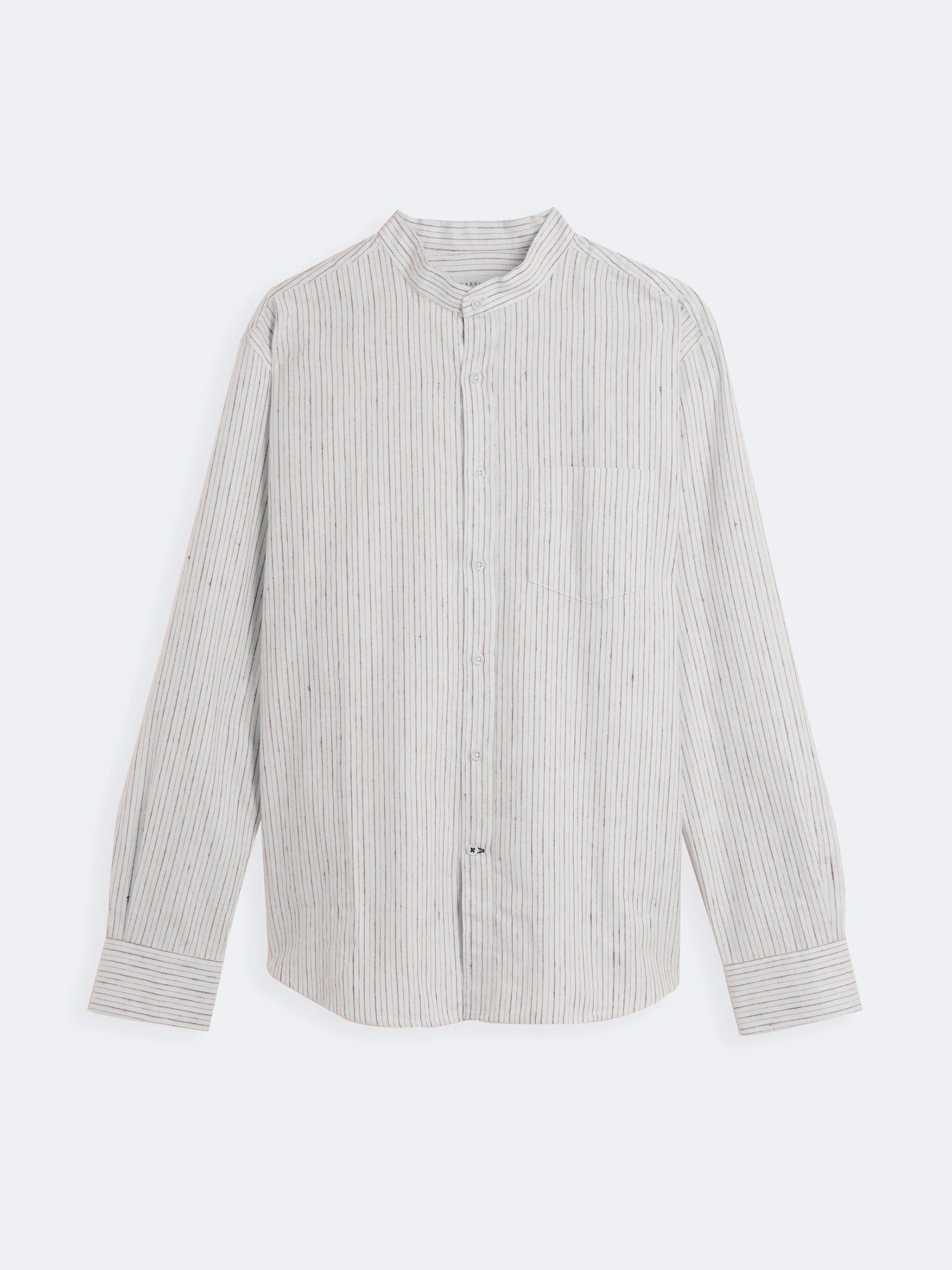 Men's Flannel Shirt - Soft Cotton Plaid Button-Up Shirt in White/Brown | Casual Wear, Outdoor Activities & Layering Essential