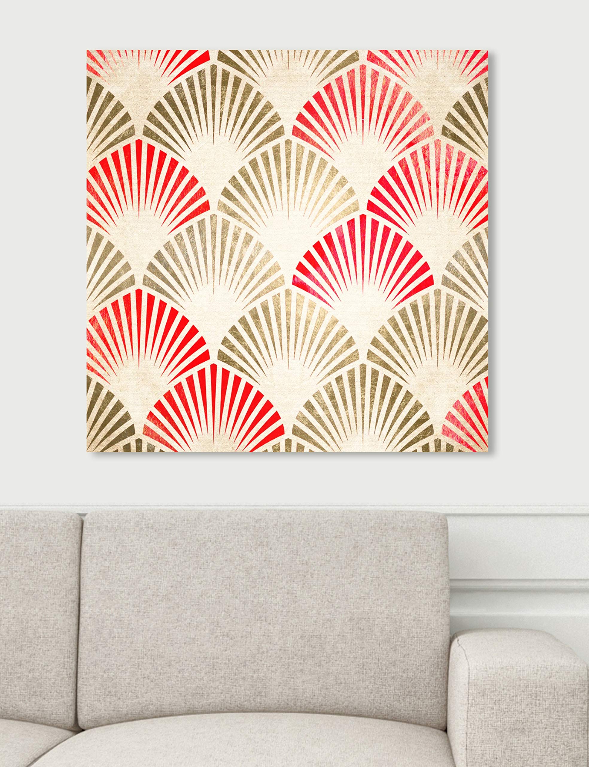 Oriental Deco Abstract Wall Art Canvas Prints - 12